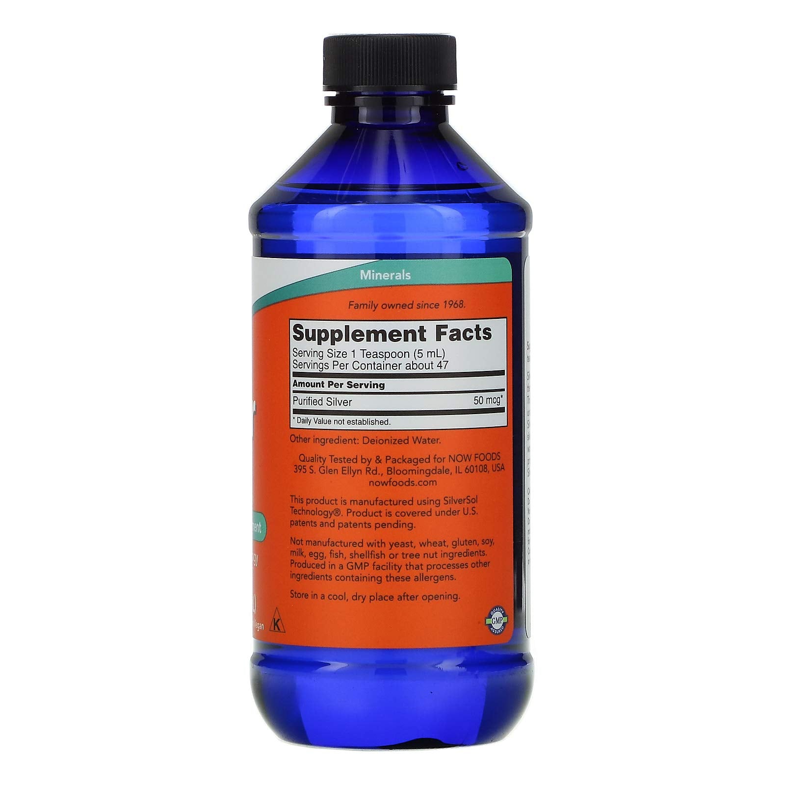 Now Foods Silver Sol 10 PPM Liquid, 8 Ounce
