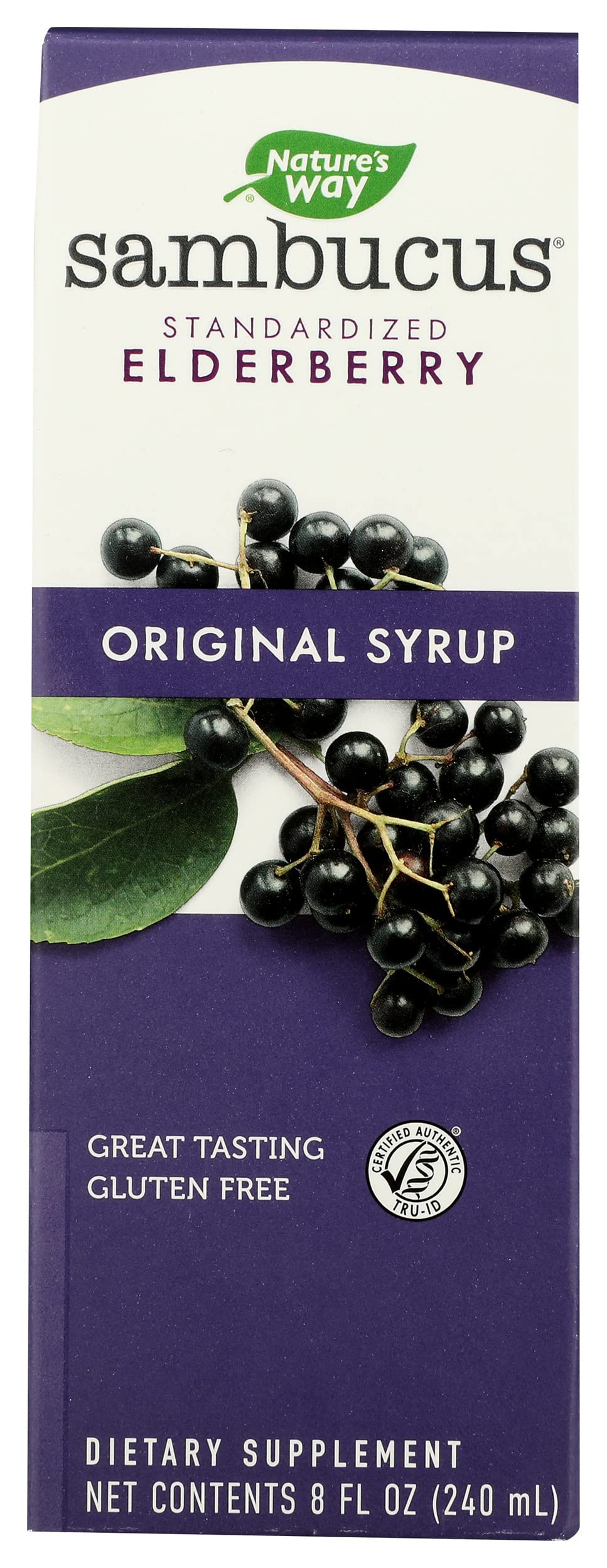 Nature's Way Sambucus Standardized Syrup, Cruelty Free, Environmentally Friendly, 8 Fluid Ounce (Pack of 1)