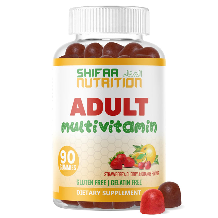 Halal Multivitamin Gummies for Women & Men | Immune & Overall Wellness | 90 Delicious Gummy Vitamins (45-Day Supply). Non-GMO & Vegetarian Essential Halal Vitamins w/ Folate, Zinc, B12, Biotin & More