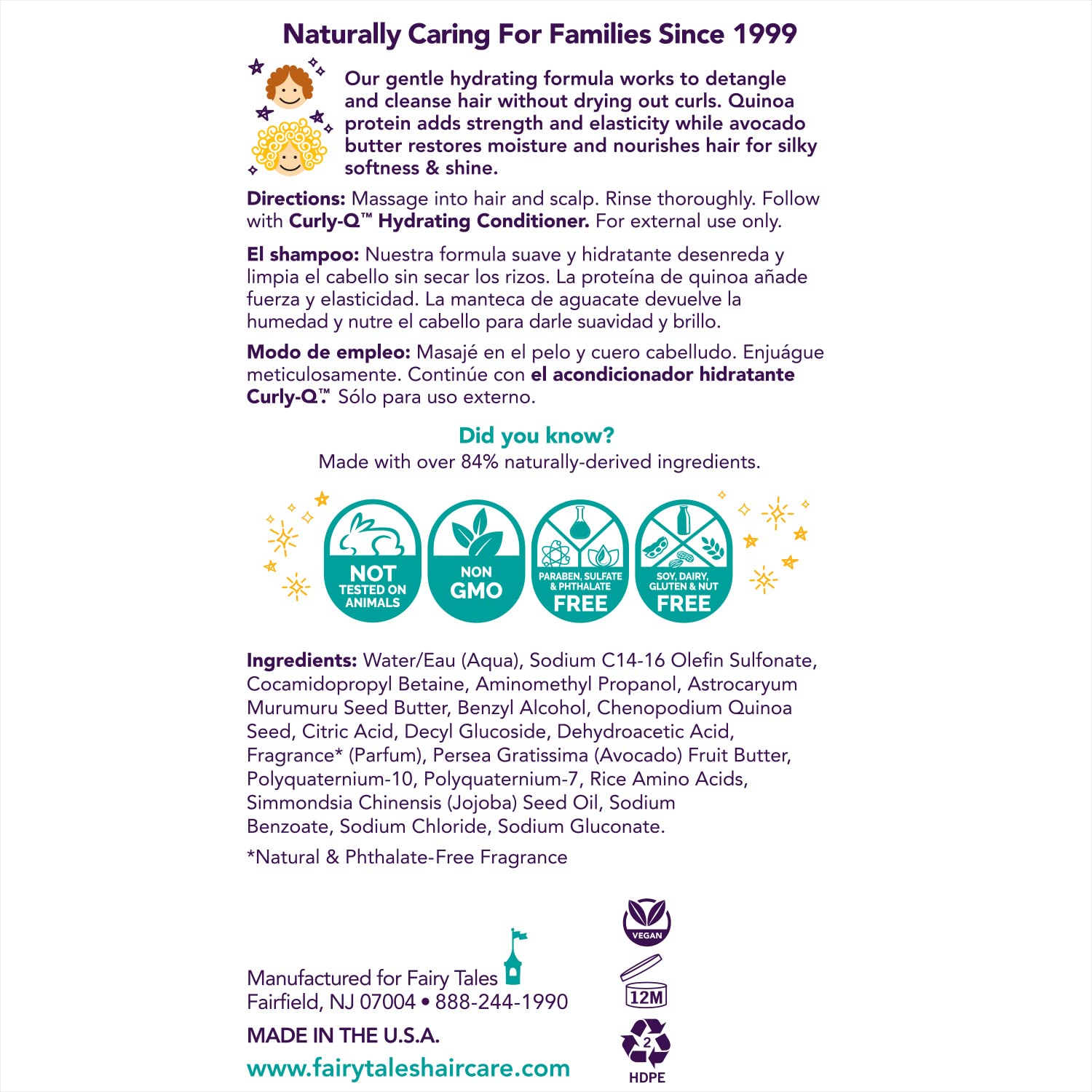 Fairy Tales Curly-Q Shampoo -- 12 fl oz