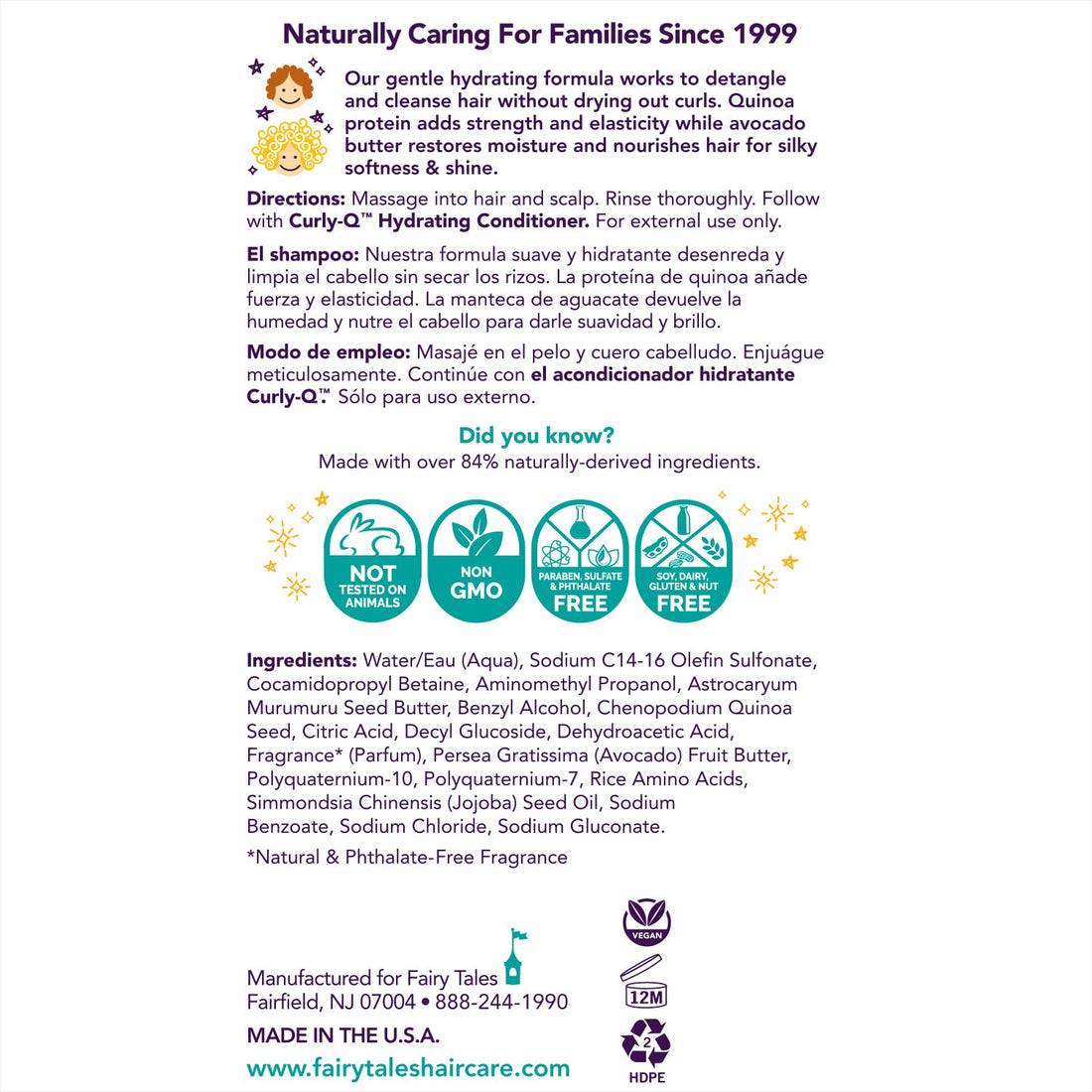 Fairy Tales Curly-Q Shampoo -- 12 fl oz