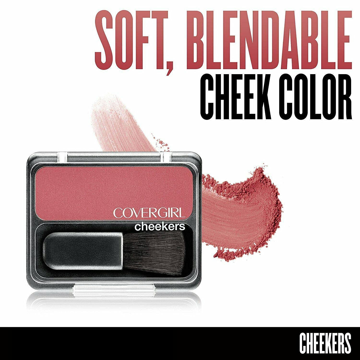 COVERGIRL Cheekers Blendable Powder Blush Rock 'n Rose.12 oz (packaging may vary), 1 Count