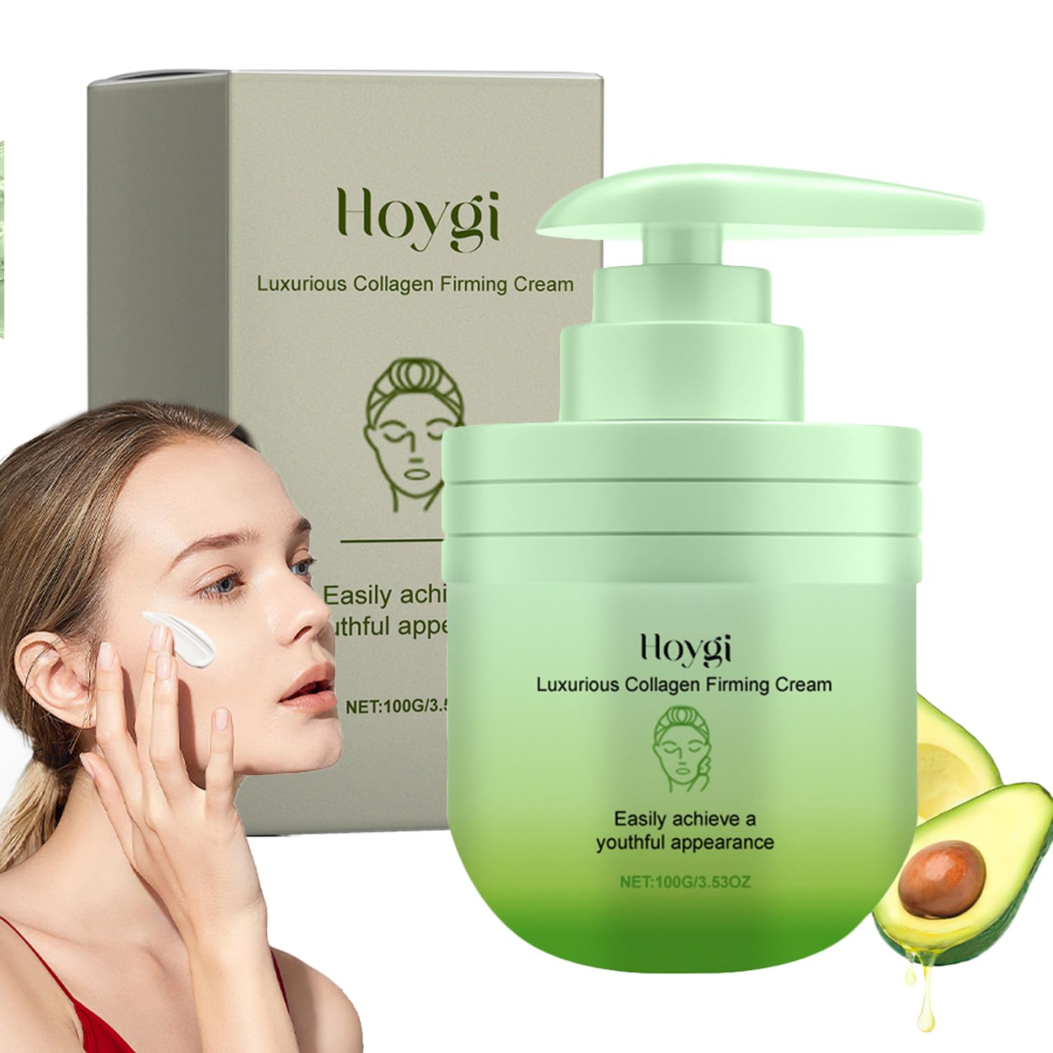 Divglow Luxurious Collagen Firming Cream, Skin Tightening Cream, Moisturizer Collagen Lifting Body Cream For Dry Skin, Collagen Firming Lotion Body Moisturizer Firms & Tightens For Youth Looking Skin