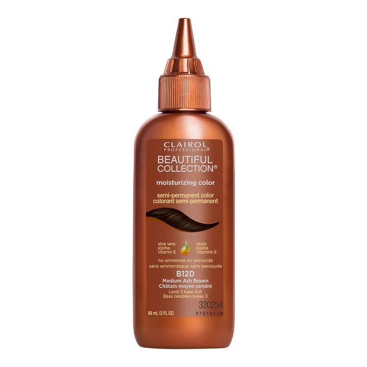 Clairol Professional Beautiful Collection, 12d Medium Ash Brown, 3 oz.