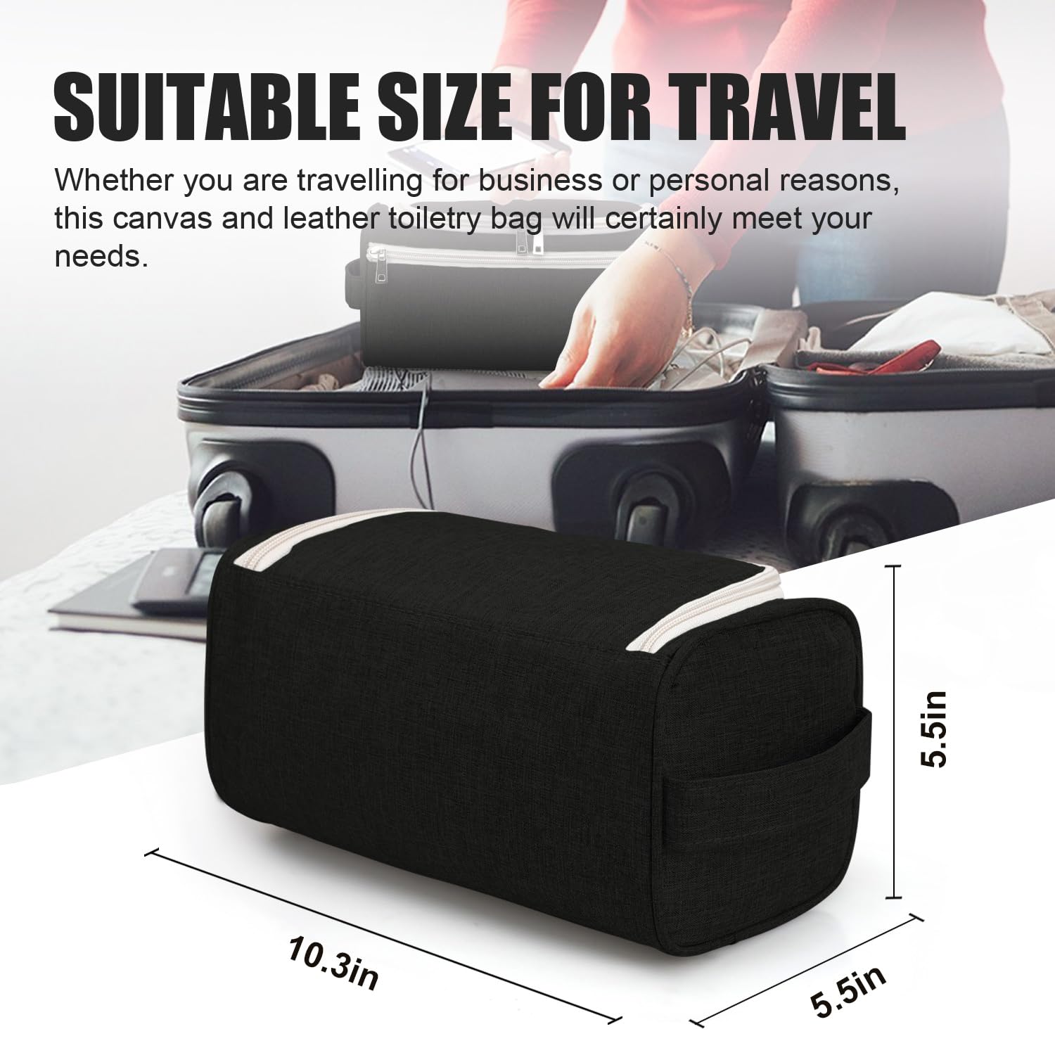 Pantheon Toiletry Organizer Wash Bag Hanging Dopp Kit Travel for Bathroom Shower