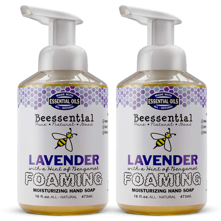 Lavender , 32 Ounce : Beessential Foaming Hand Soap 2 Pack, Lavender, 32 Ounce