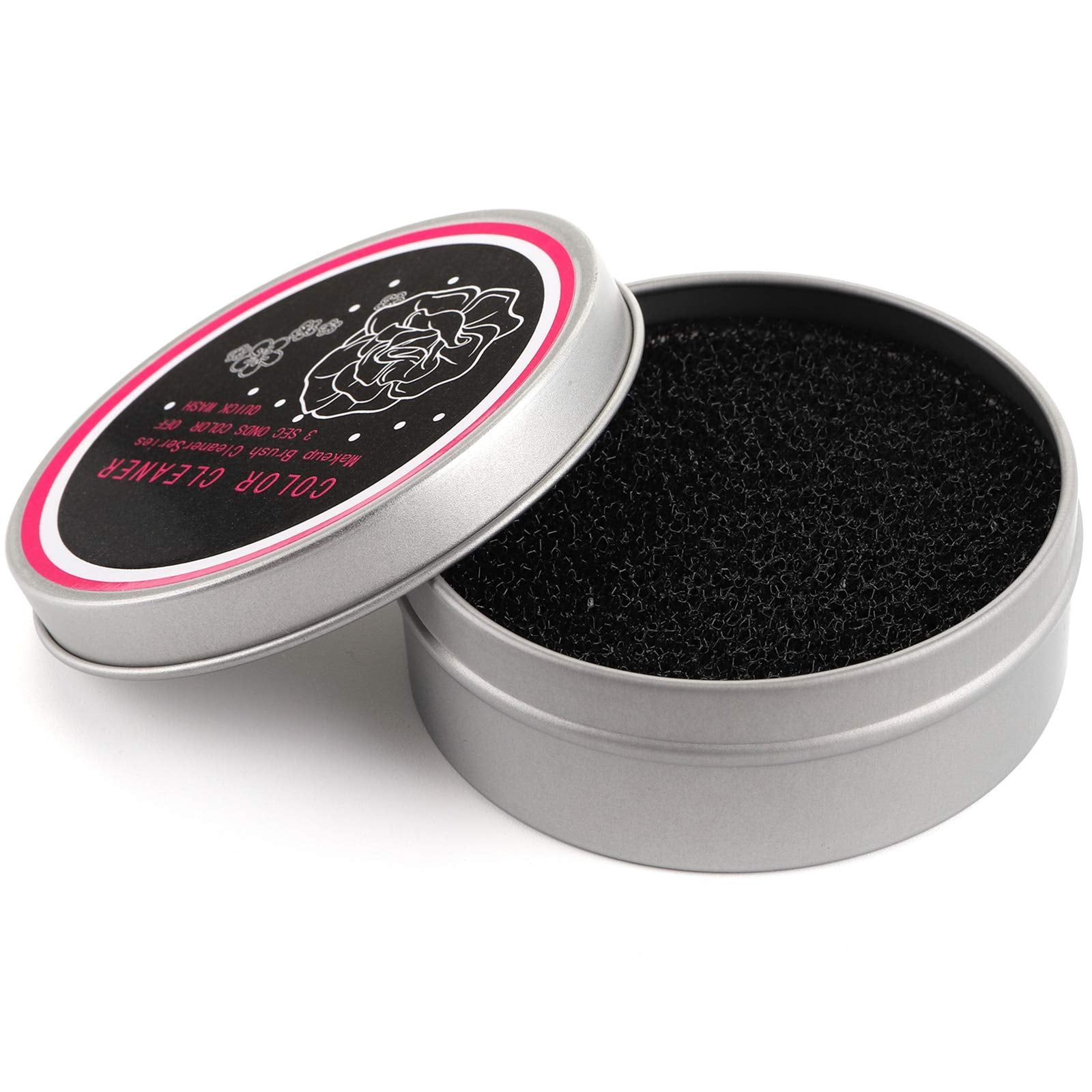 Hedume 6 Pack Color Removal Cleaner Sponge with 20 Pack Replacement Sponge, Dry Makeup Brush Quick Cleaner Sponge, Easily Clean Makeup Brushes Without Water or Chemical Solution for Travel