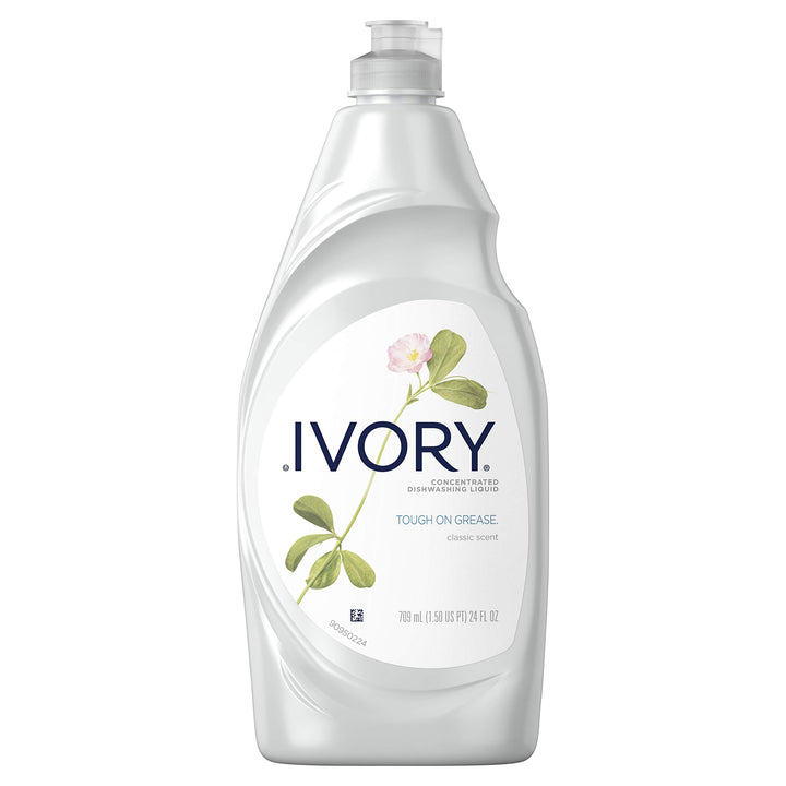 Ivory Dish Soap Original, 709mL/1.5pt/24fl oz, 3 PACK (10 Per master case)