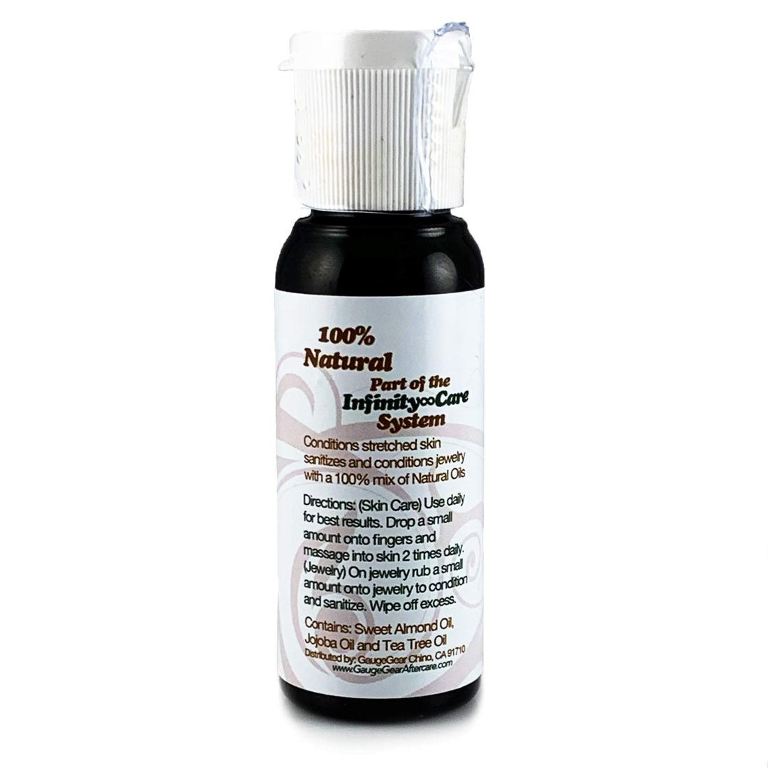 Piercing Aftercare 100% Natural Daily Oil Conditioning Mix 1oz Gauge Gear The Blend Used for Plugs Tapers Expanders