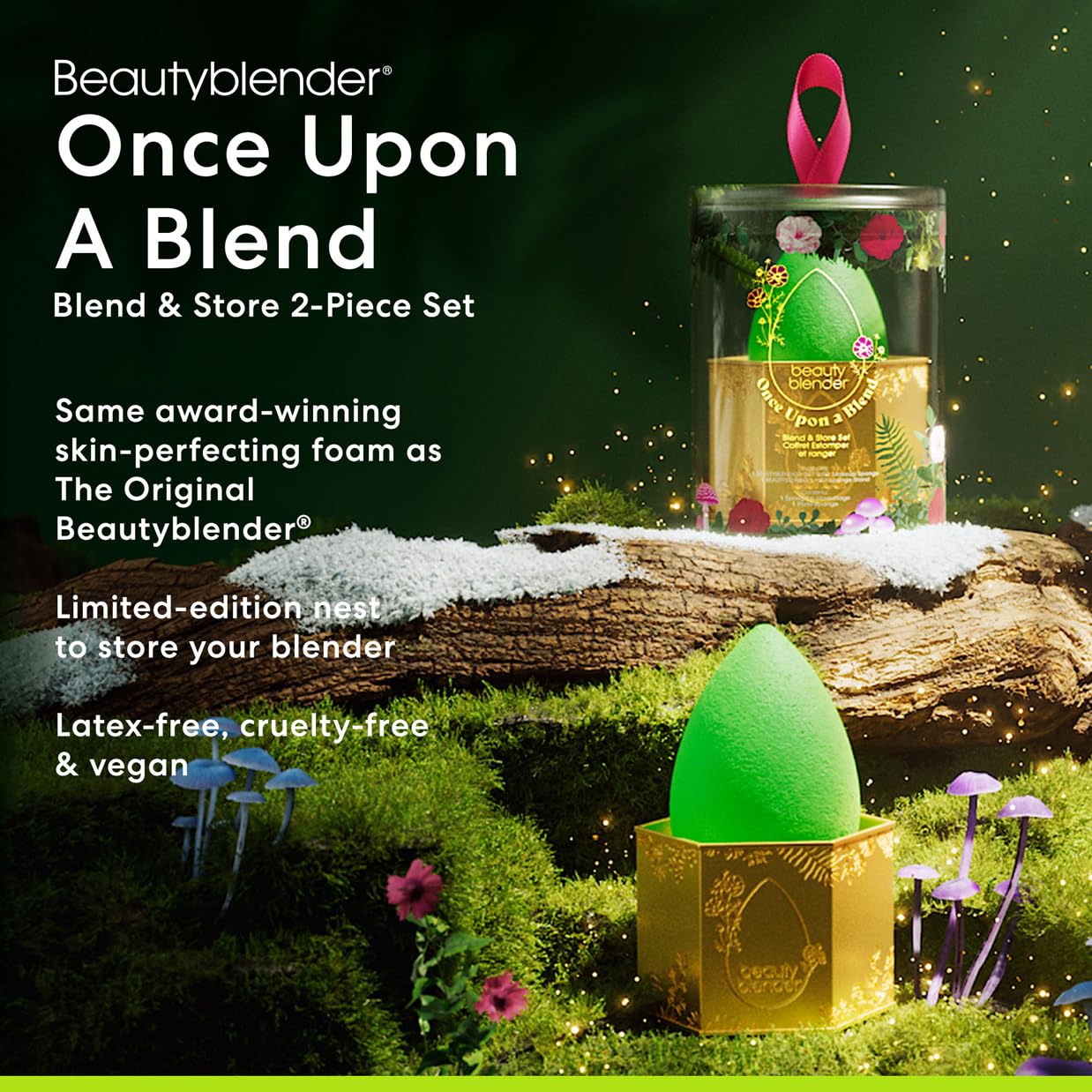 Beautyblender® | Once Upon a Blend Beauty Blender Set | Blend & Store Set Includes 1 Makeup Sponge and 1 Nest