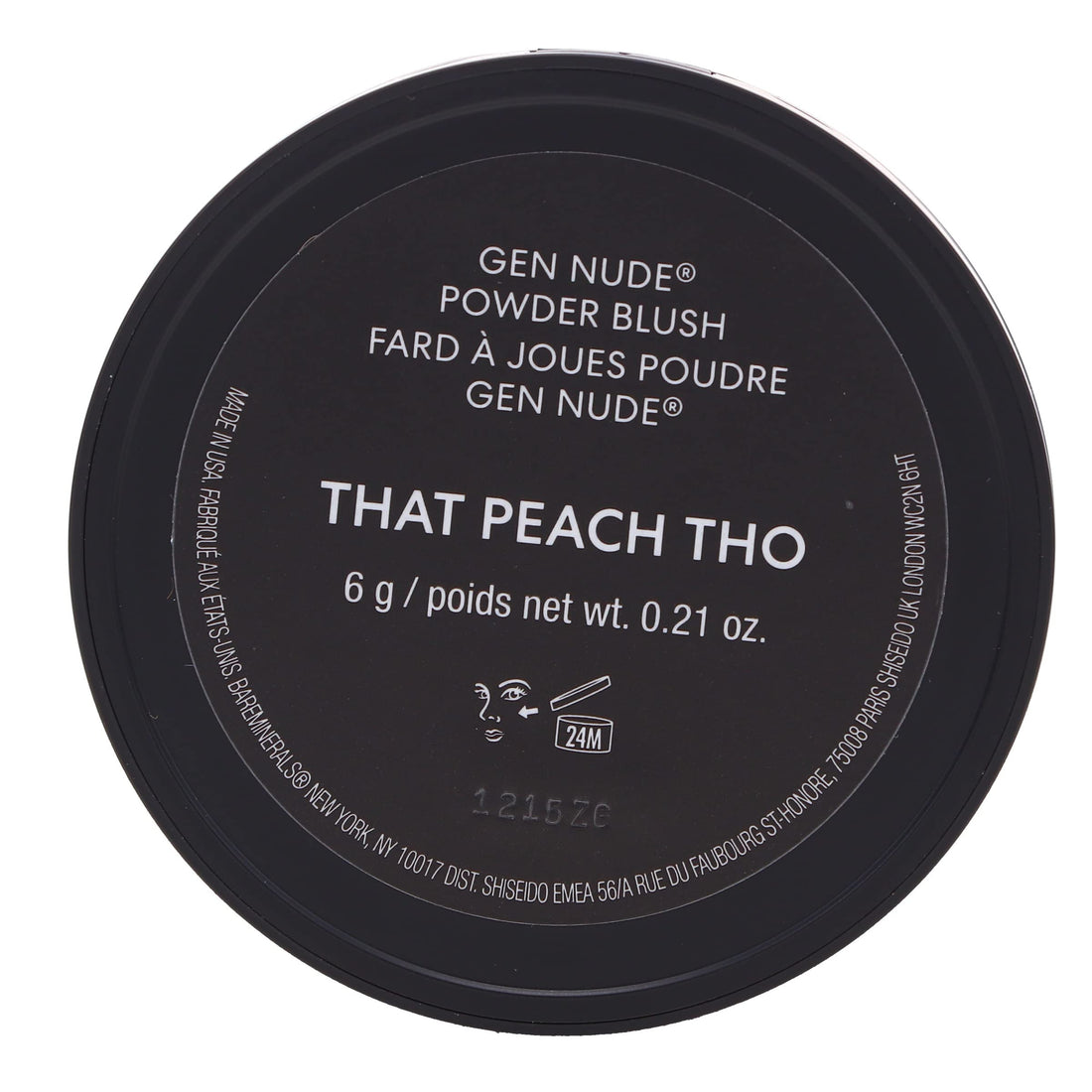 Gen Nude Powder Blush - That Peach Tho by bareMinerals for Women - 0.21 oz Blush