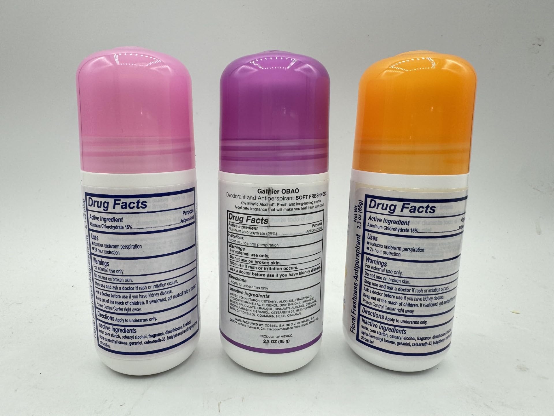 Obao Assorted Deodorant for Women - Pack of 3