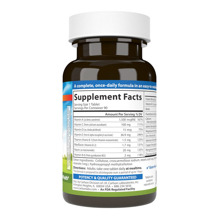 Carlson Mini-Multi, Essential Vitamins & Minerals, 90 Small Tablets