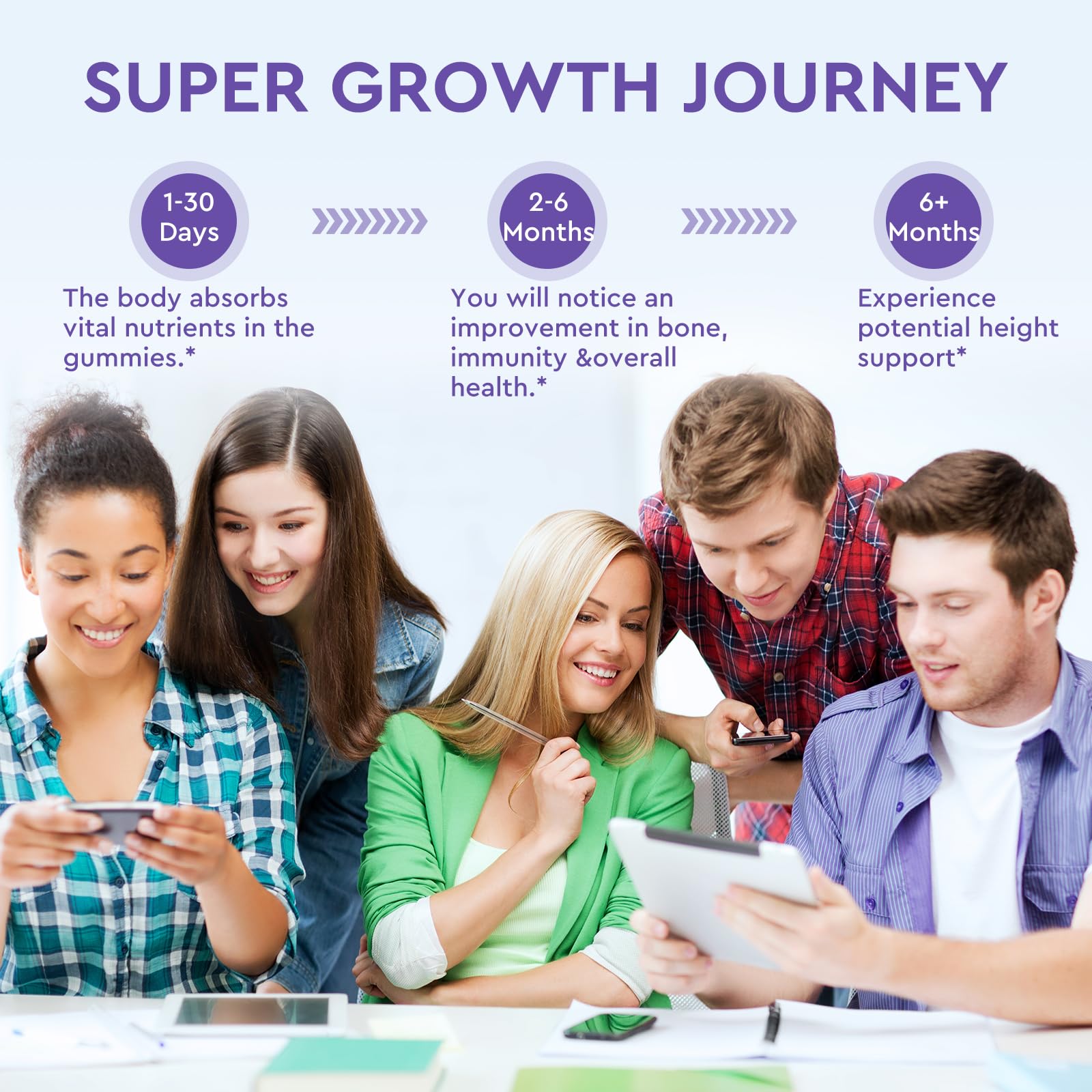 Calcium Potassium Magnesium Gummies for Kids & Adults, with Hydrolyzed Collagen, Zinc, Phosphorus, Multivitamin for Sleep, Bone Strength, Density Support, Sugar Free, Pineapple Flavor, 60 Gummies