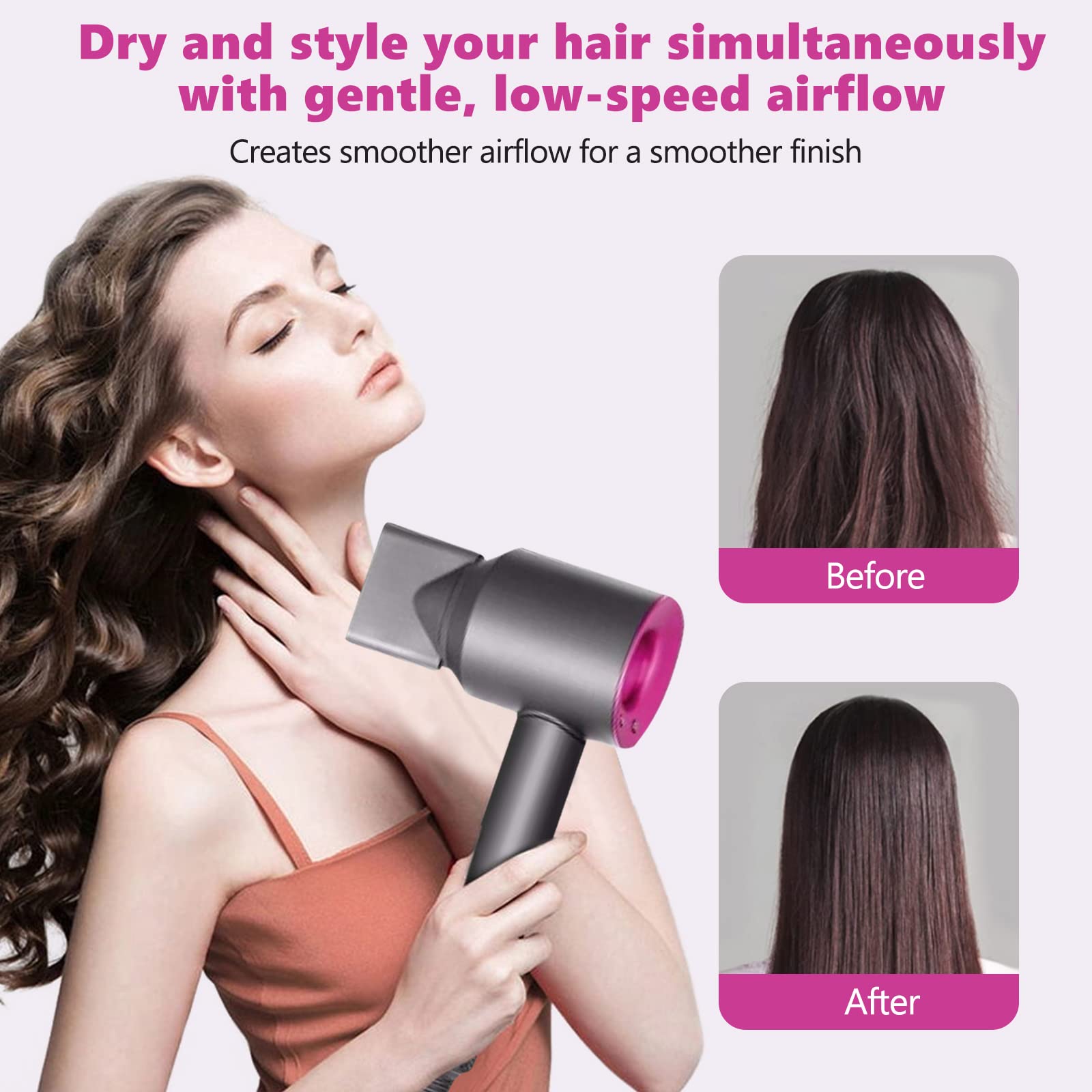 Styling Concentrator Attachment Nozzles for Dyson Supersonic Hairdryer HD01 HD02 HD03 Hair Dryer Tools Accessaries Parts Black