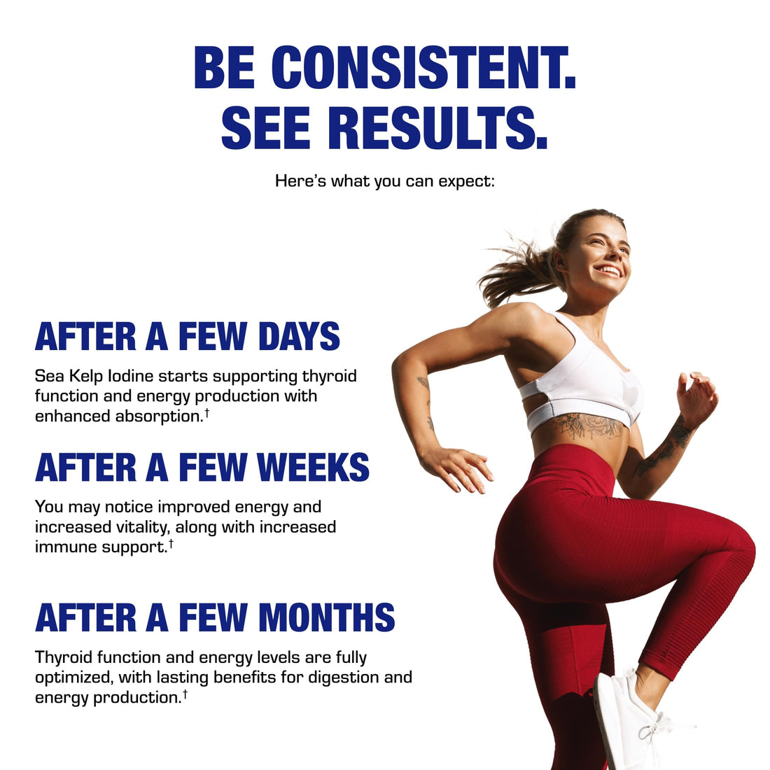 Sea Kelp Iodine Supplement - Clinical Grade Enhanced Iodine Supplement for Women and Men for Energy Metabolism and Thyroid Support - High Absorption Vegetarian Non-GMO Small Tablets (100 Servings)