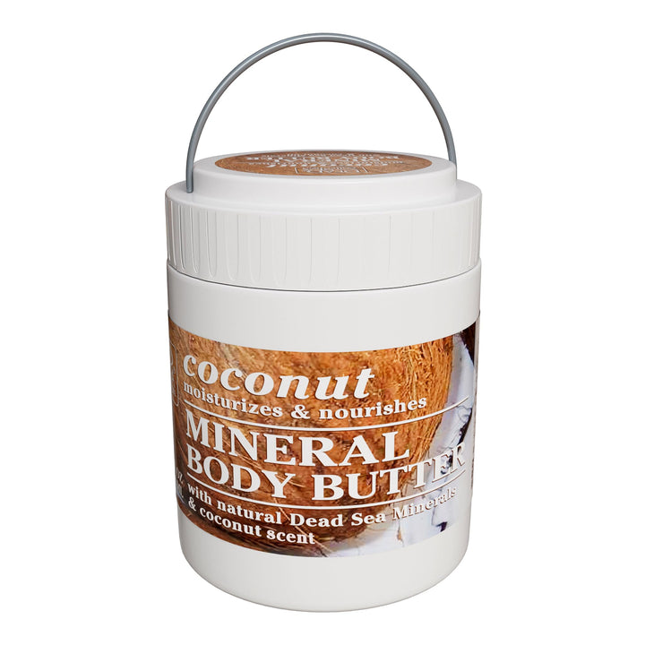 Dead Sea Collection Coconut Body Butter for Women with Dead Sea Minerals – Nourishing, Moisturizer, Softening and Smoothing Dry Skin (16.9 FL. OZ)