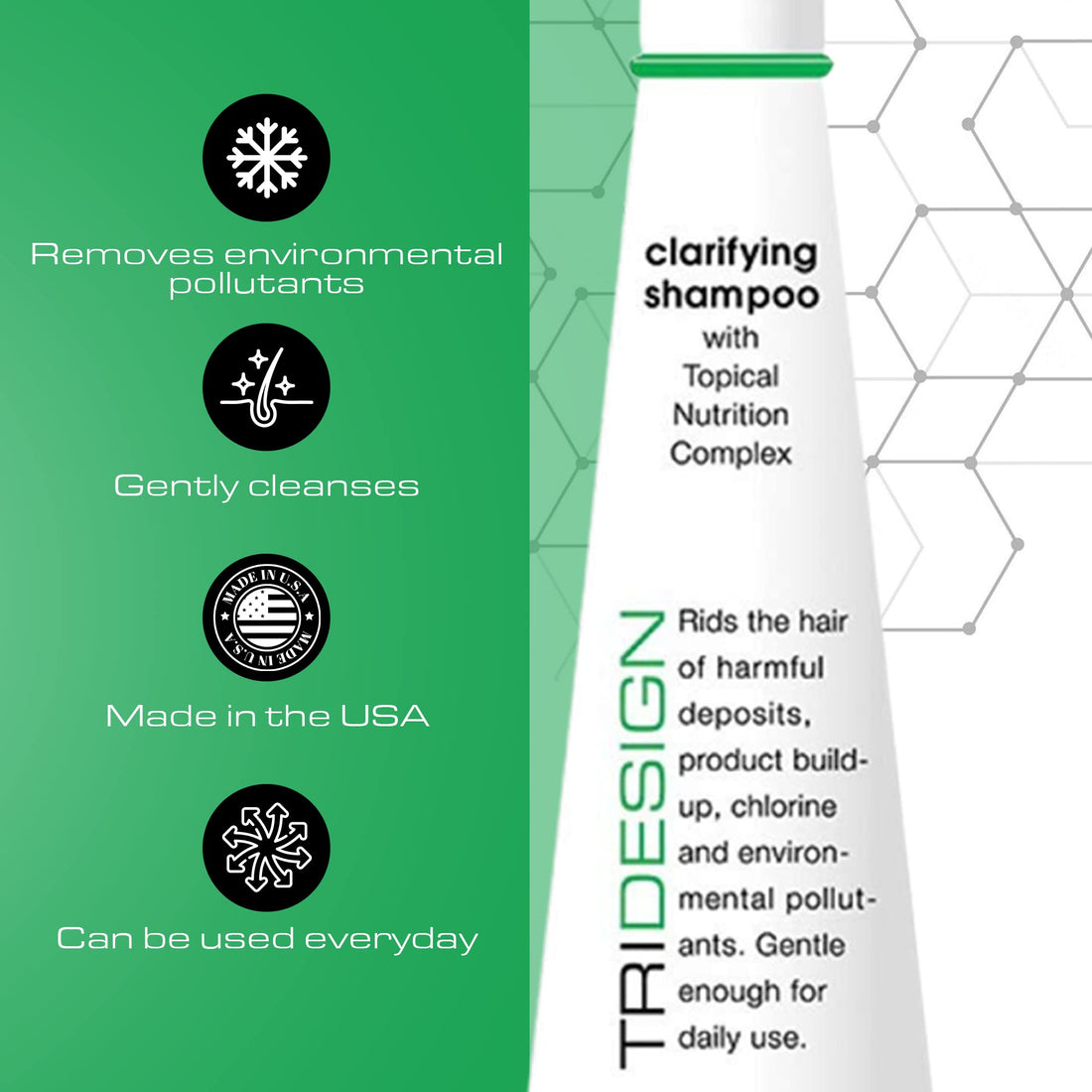 Tri Clarifying Shampoo, 10.5 Fluid Ounce