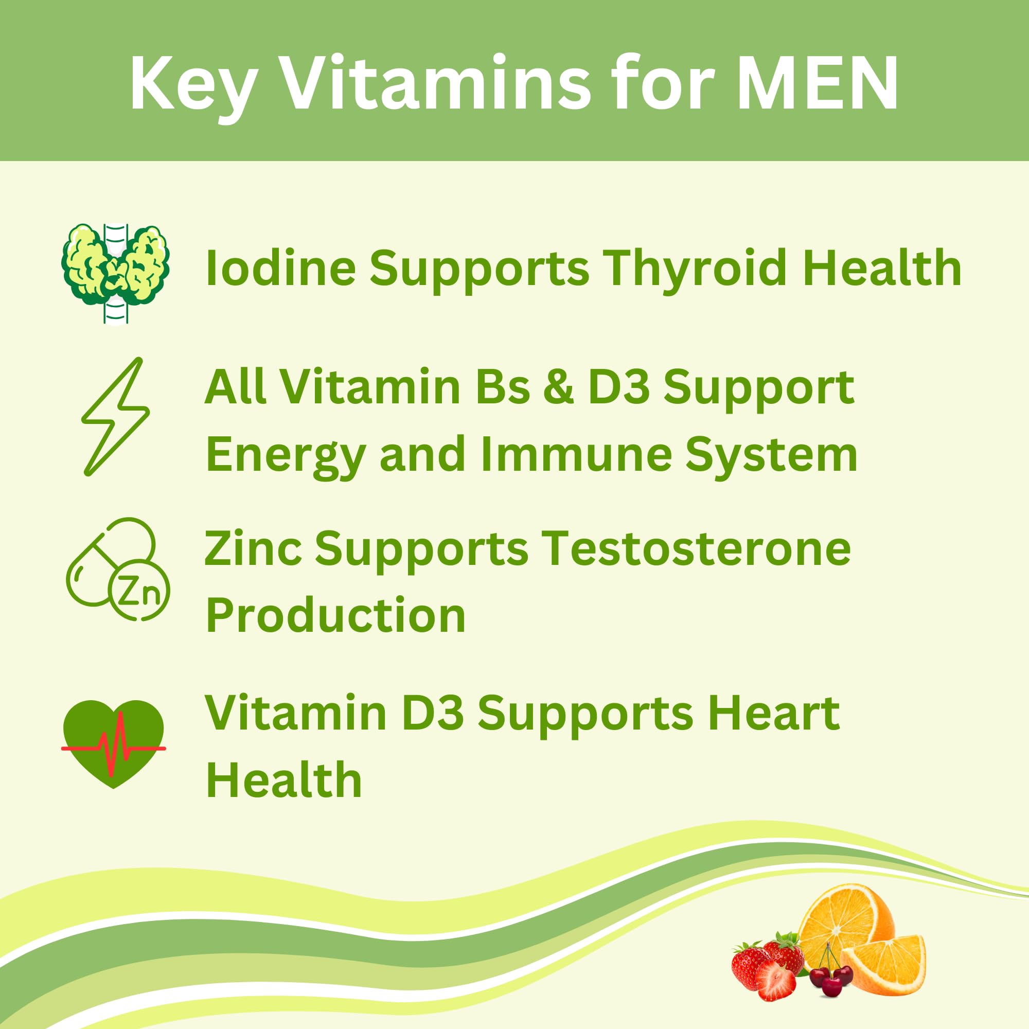 Greenfield Nutritions Halal Multivitamins for Adults | 90 Halal Vitamins for Women & Men | All Essential Gelatin Free Halal Gummy Vitamin, Mineral, Folic Acid, Biotin, Gluten Free, Non-GMO, Vegetarian