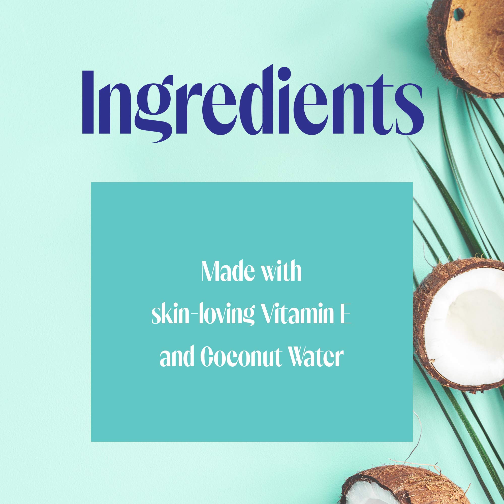 Skintimate Coconut Delight Shave Gel for Women, Seven Moisturizers Help to Replenish Skin's Natural.