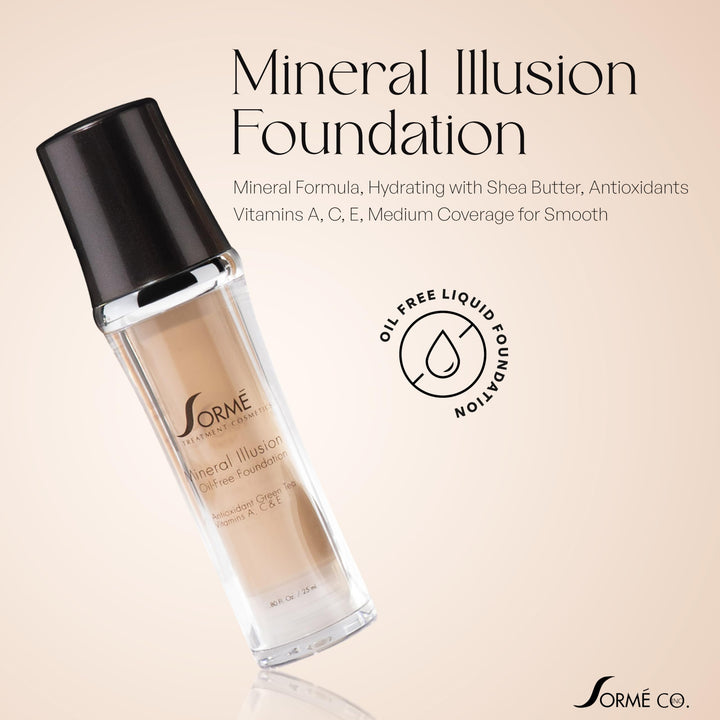 Sorme Cosmetics Mineral Illusion Foundation, Golden Light, 0.8 Ounce