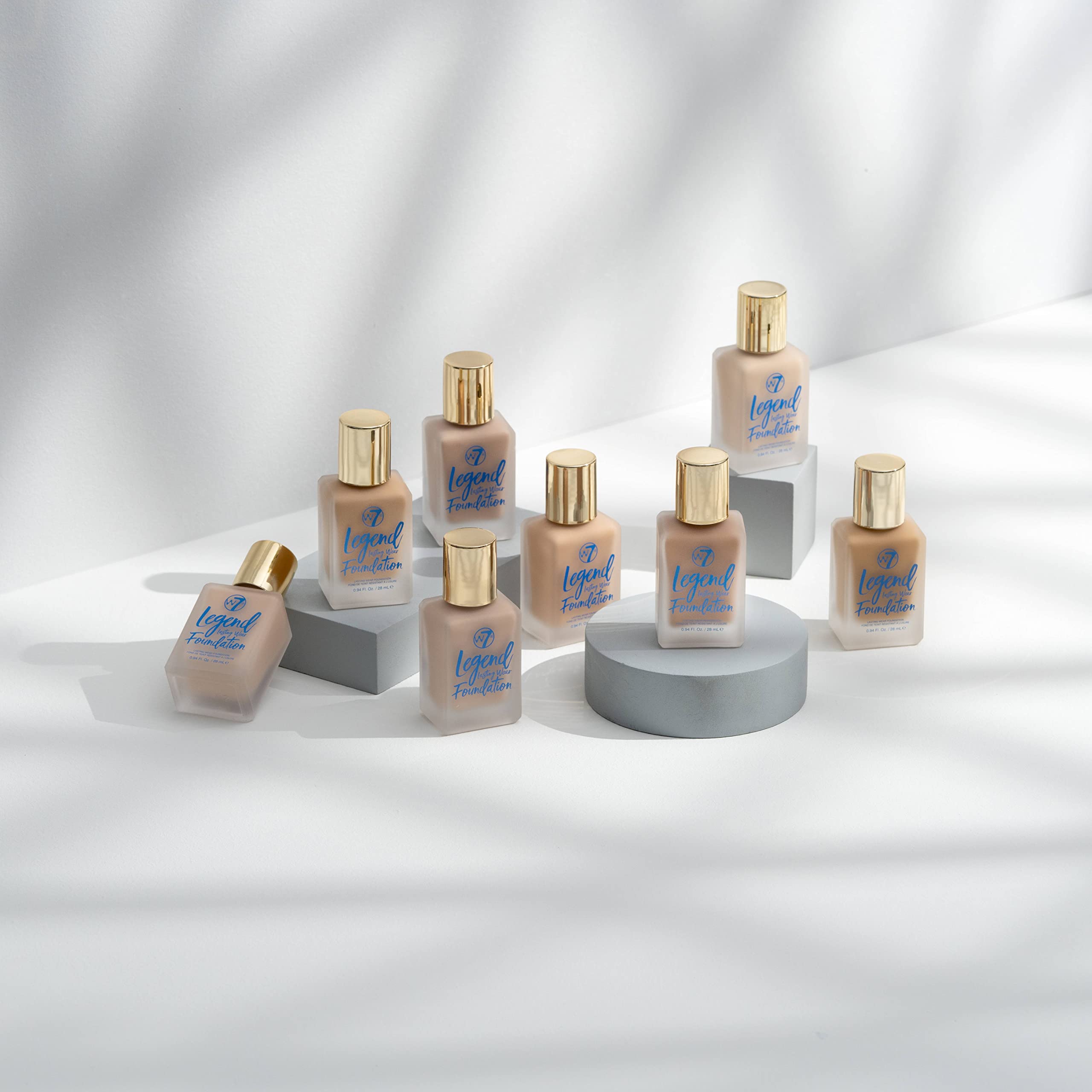 W7 | Legend Long-Lasting Liquid Foundation | Rich and Creamy Formula | Full Coverage with a Matte Finish | Available in 4 Shades | Natural Beige | Cruelty Free, Vegan Makeup by W7 Cosmetics