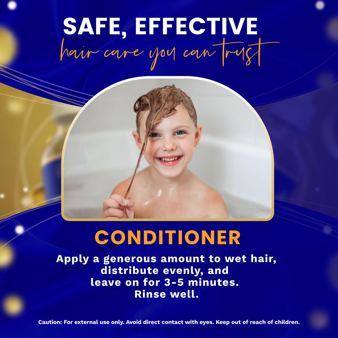 BABY HAIR - Blueberry Mineral Kids Hair Conditioner, Sulfate-Free Toddler Hair Conditioner, Hair Conditioner for Kids with Blueberry & Strawberry Oil, Aloe Vera, and Biotin, 10 fl.oz