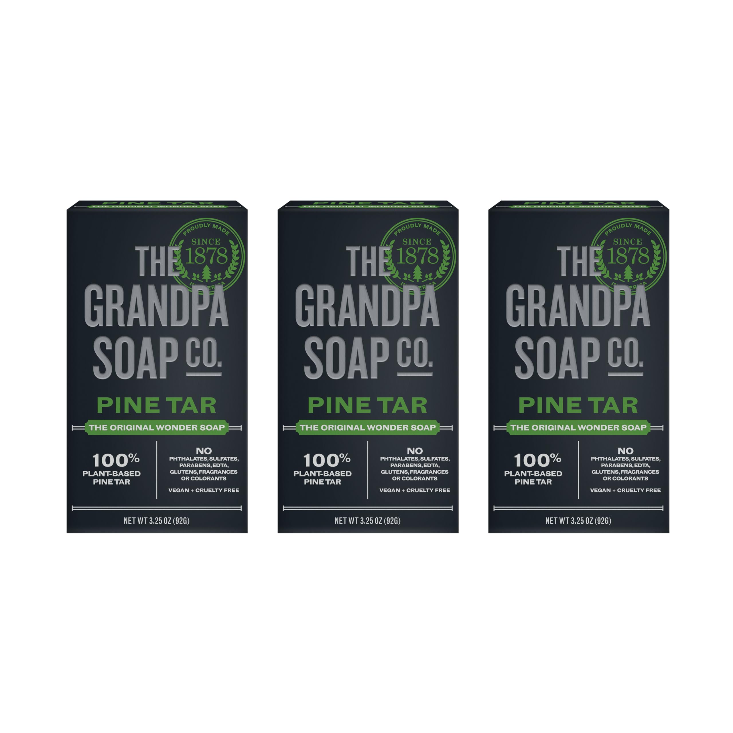 Grandpa's Pine Tar Soap (Pack Of 3)