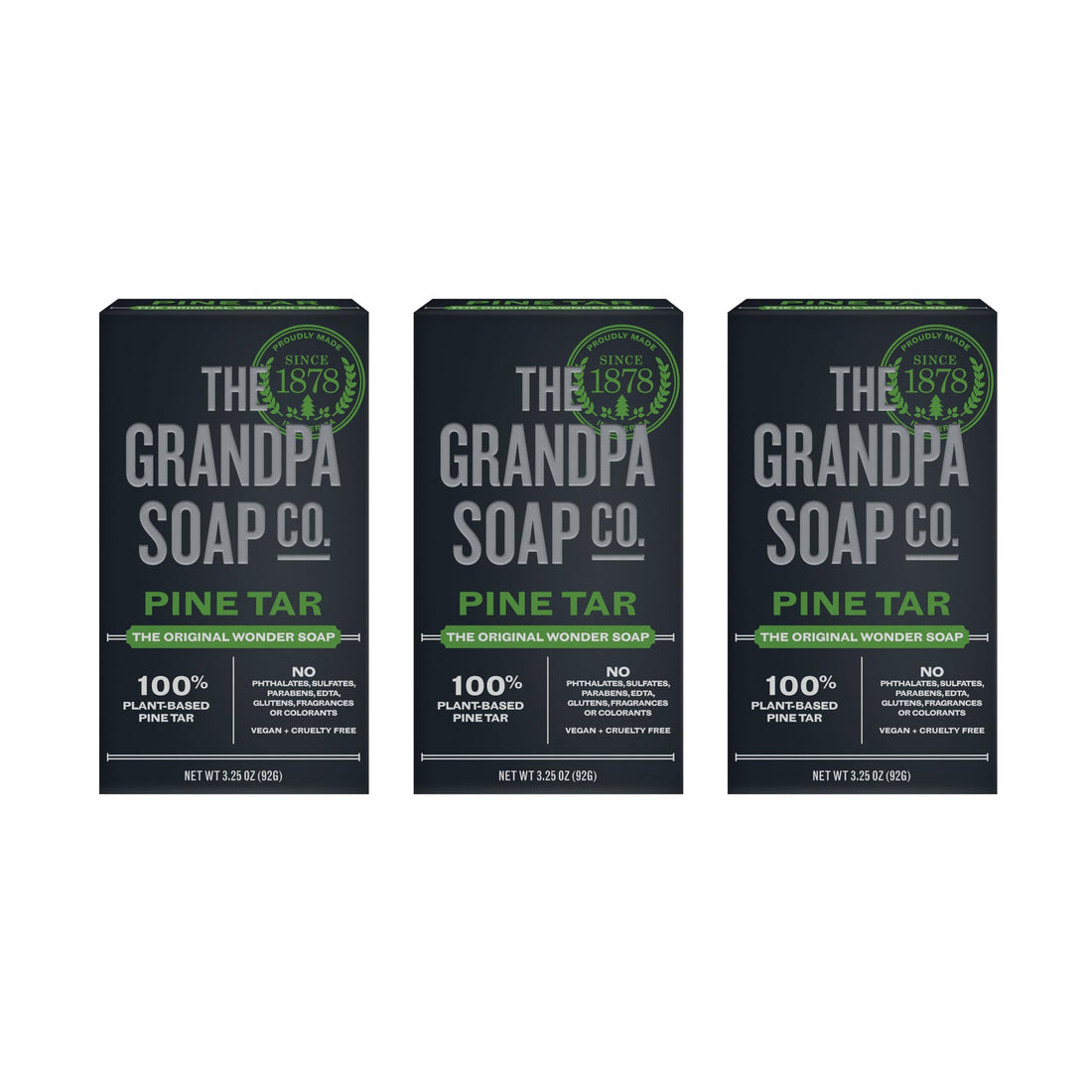 Grandpa's Pine Tar Soap (Pack Of 3)