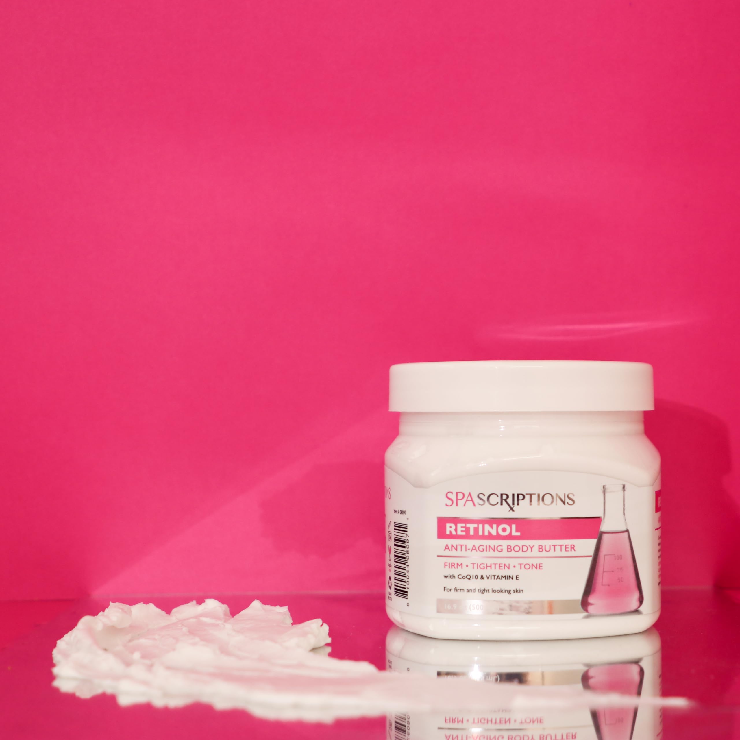 SpaScriptions Retinol Anti-Aging Body Butter, with CoQ10 and Vitamin E Antioxidants, 16.9 oz