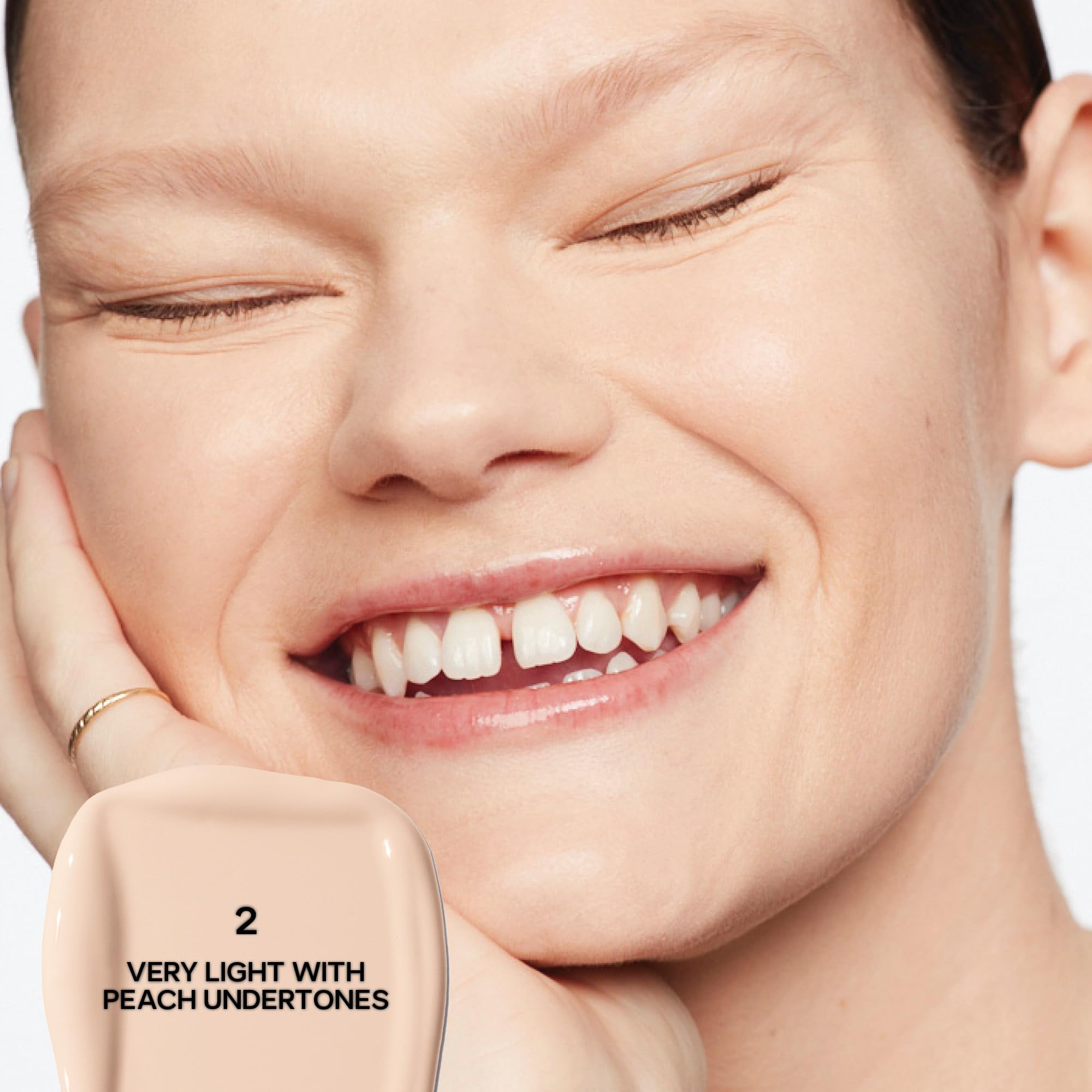 Saie Slip Tint Radiant Cream Concealer - All-Over Concealer for Dark Circles, Redness + Blemishes - Lightweight Formula Enriched with Hydrating Hyaluronic Acid - Shade 2 (0.17 oz)