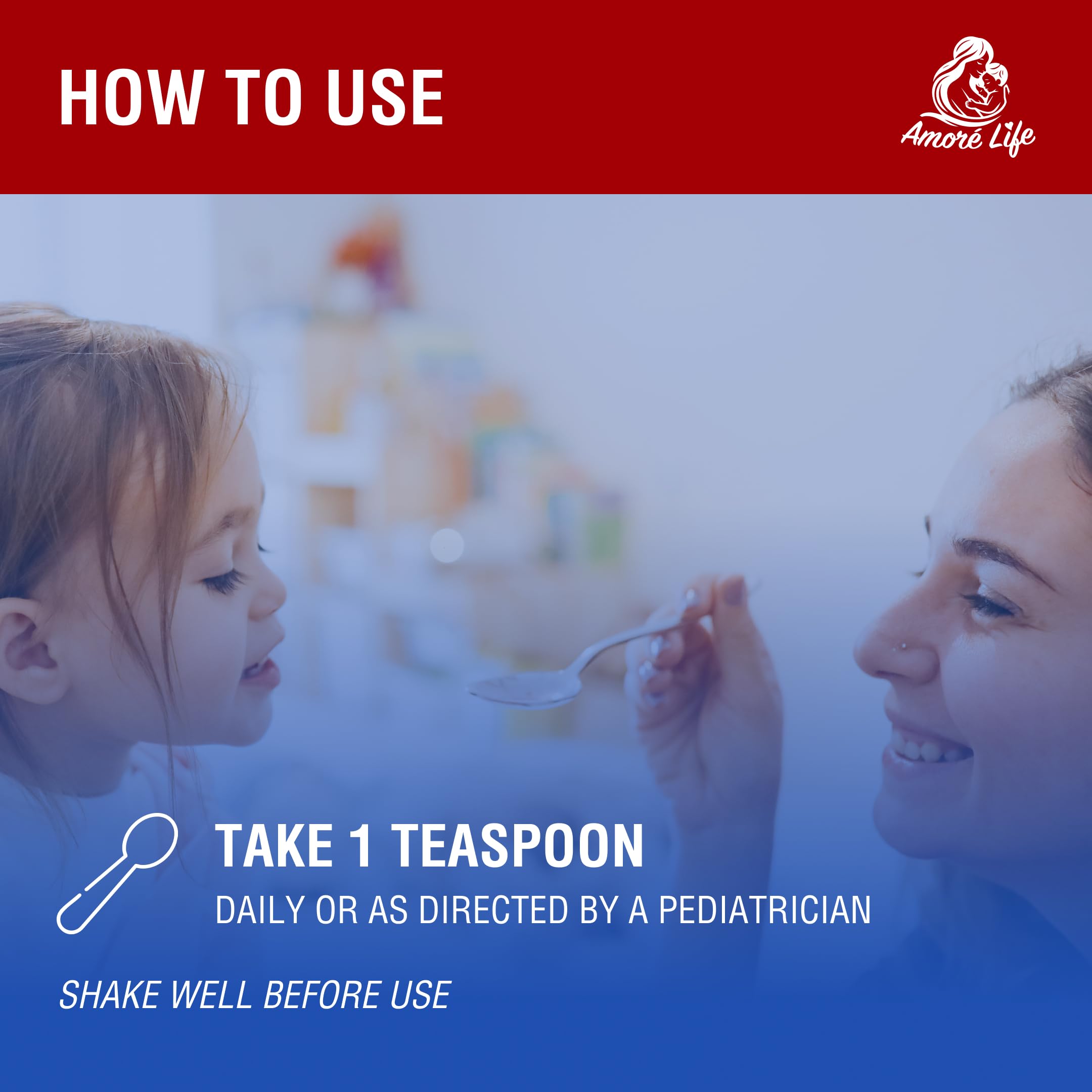 Kids Liquid Multivitamin with Vitamins A, D, E, B1, and Cod Liver Oil, Liquid Multivitamin for Kids, Vitamins for Kids, High Absorption, 16oz, Cherry Flavor