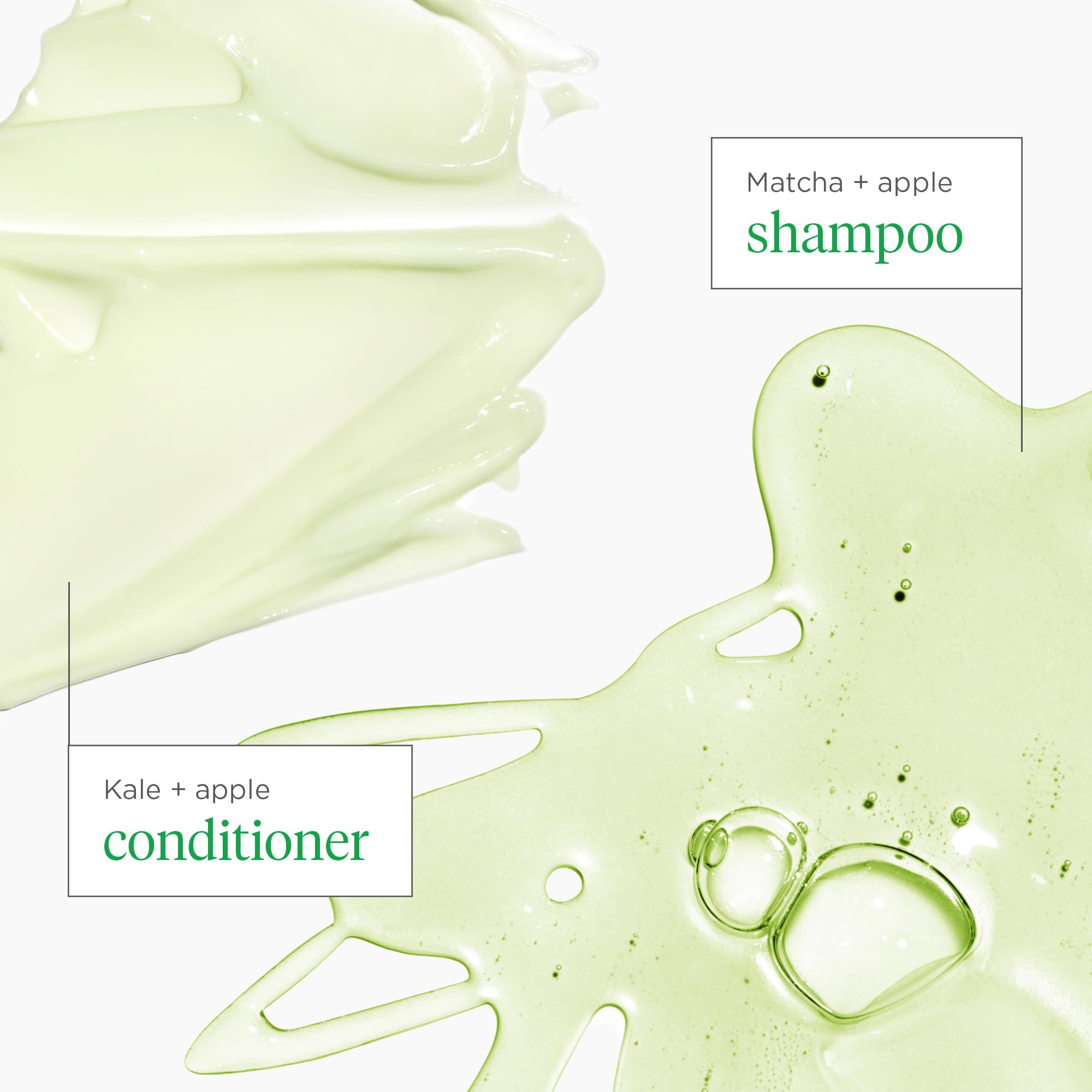 Briogeo Superfoods Matcha, Apple + Kale Hair Pack, Supports Healthy, Balanced Hair and Scalp, Shampoo and Conditioner for All Hair Types and Textures, Vegan, Cruelty-Free, 2 x 12.5 fl oz