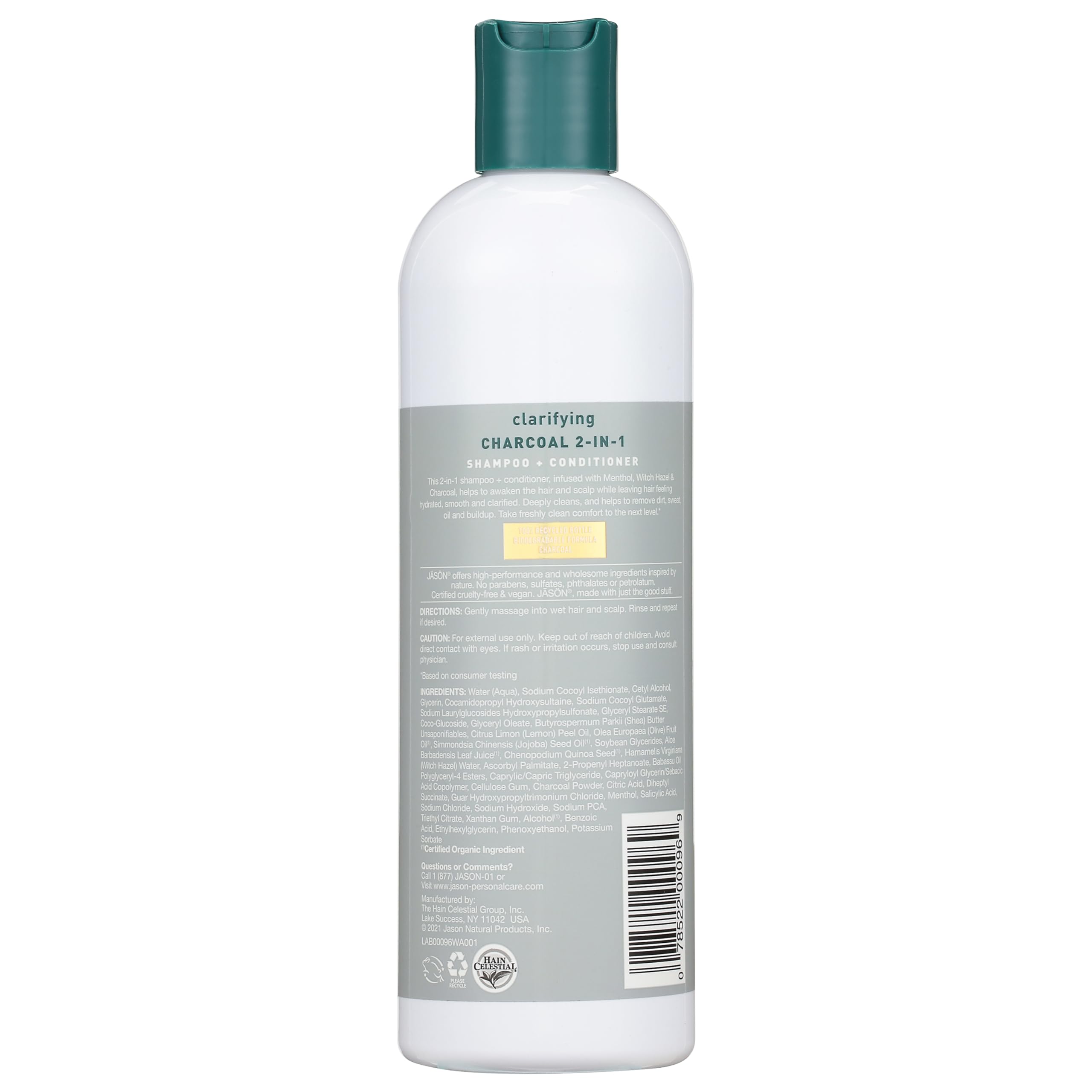 Jason Clarifying Charcoal 2-in-1 Shampoo-Conditioner, 12 oz
