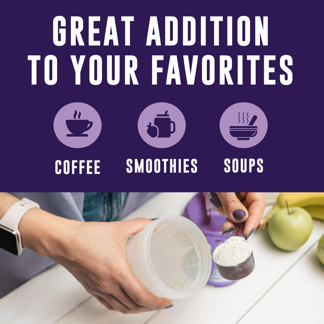 16oz Bone Broth Powder with Grass Fed Collagen Peptides - Unflavoured, Zero Carb, Dairy Free, No Additives, No Fillers - Natural Source Type I and III - Grass Fed Bone Broth Collagen Powder