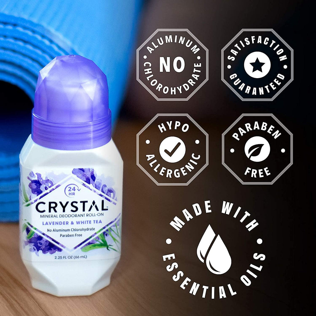 Crystal Deodorants Deod Roll On Mnrl Lavndr 2.25 Fz