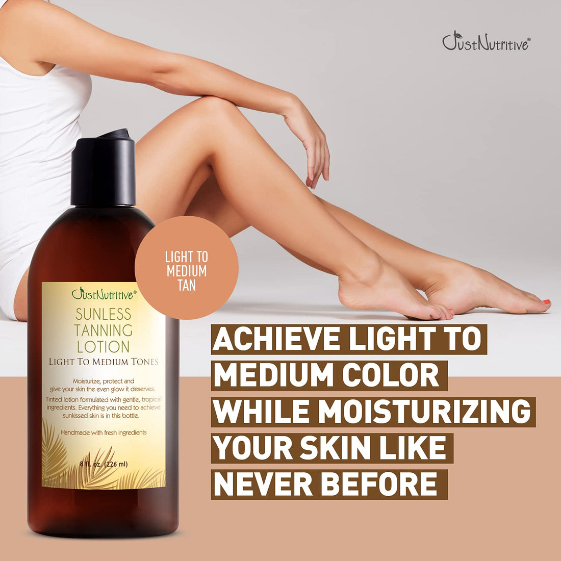 Sunless Tanning Lotion - Light to Medium tones