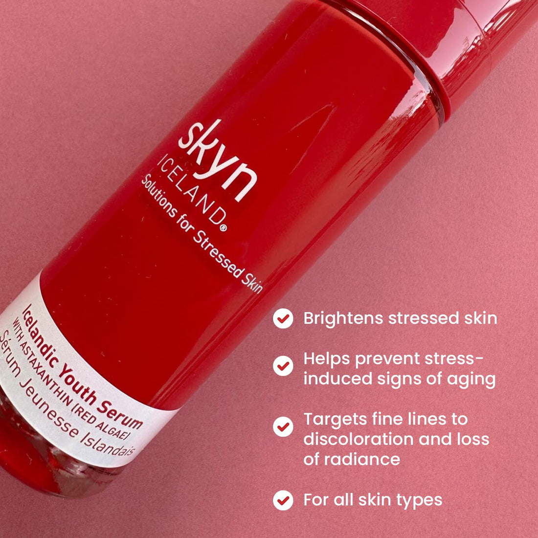 skyn ICELAND Icelandic Youth Serum: Brightens Stressed Skin, 30ml / 1 oz