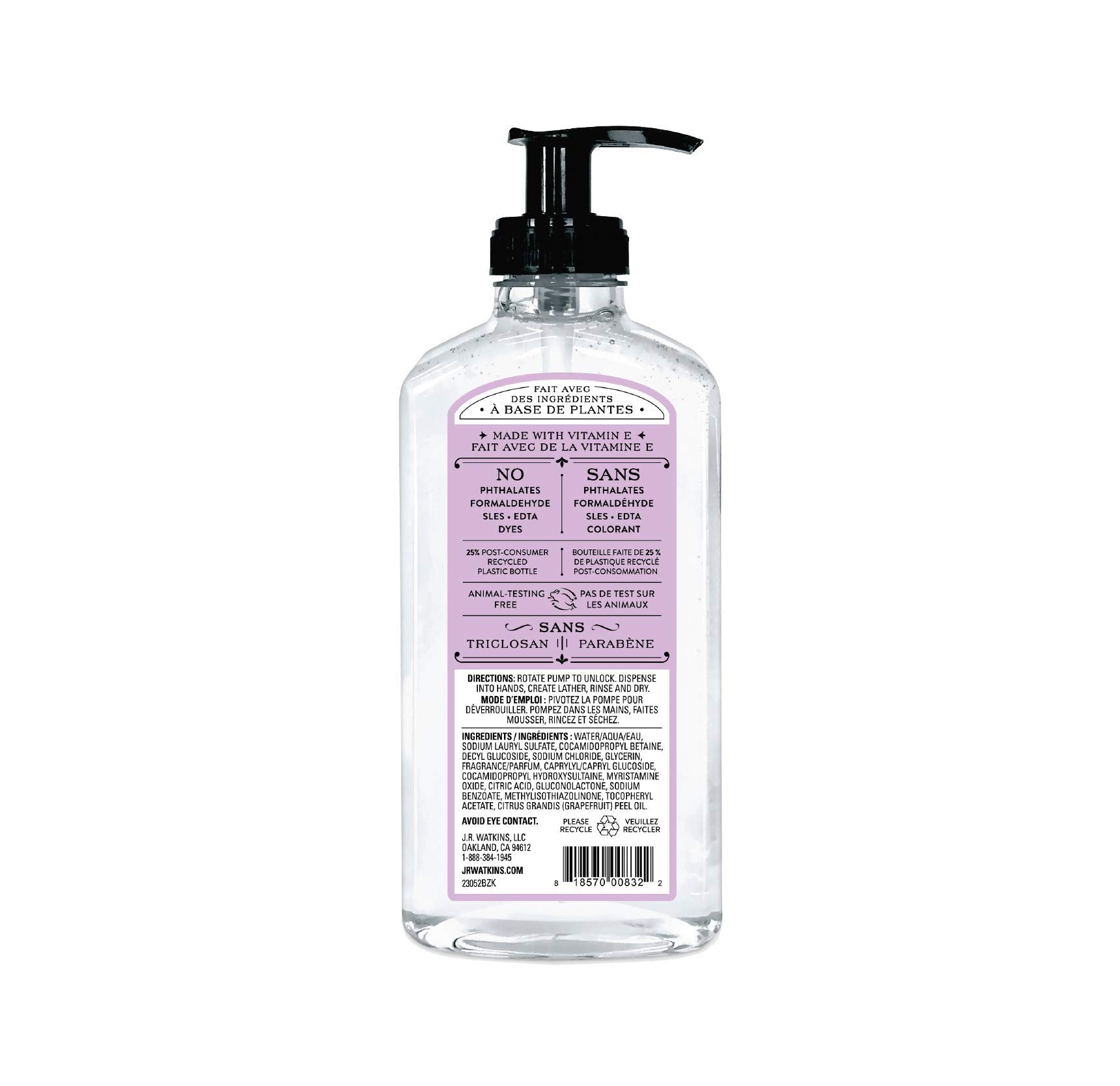 J. R. Watkins Liquid Hand Soap - Lavender - 11 Oz - 2 Pk