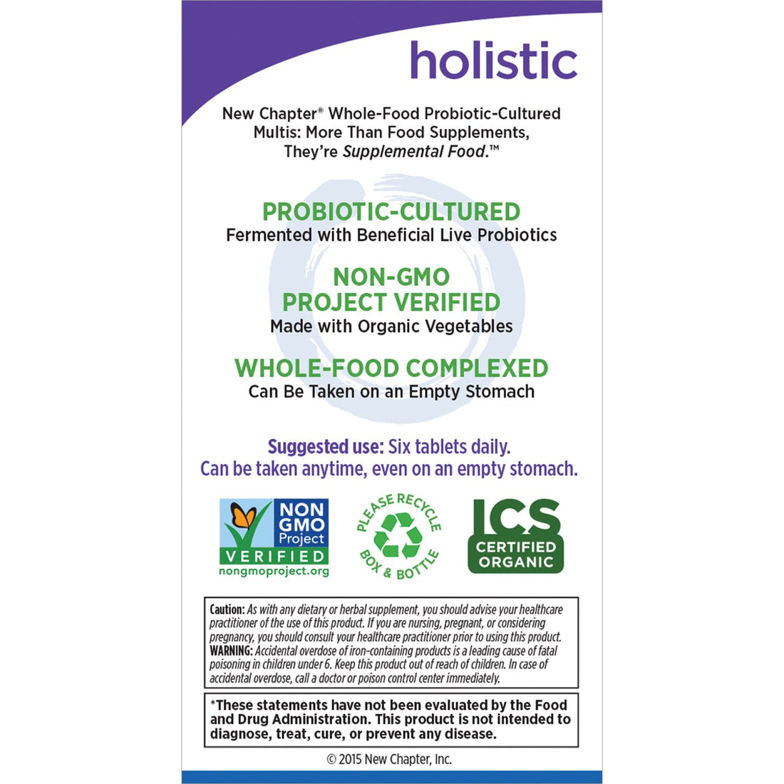 New Chapter Tiny Tabs Multivitamin, 192 ct