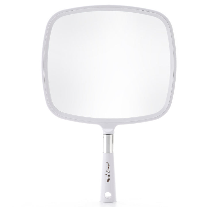 Miss Sweet Handheld Mirror Makeup Mirror 9inch8inch (White)
