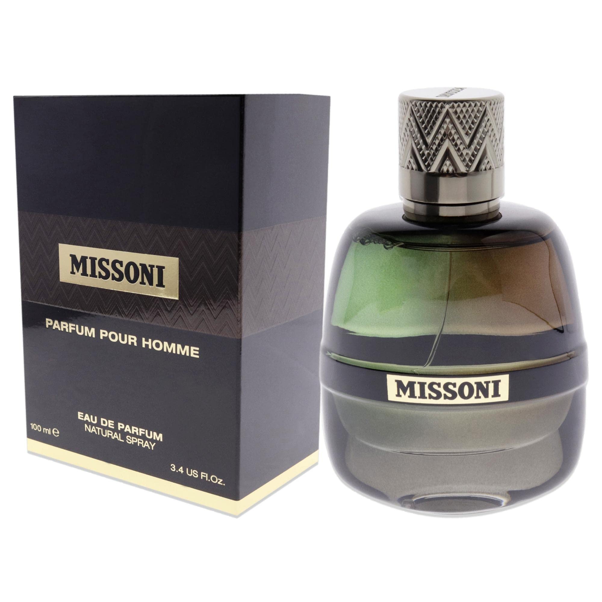 Missoni Parfum Pour Homme Eau De Parfum Natural Spray For Men, 100ml - Patchouli Sandalwood Oakwood Birch Musk