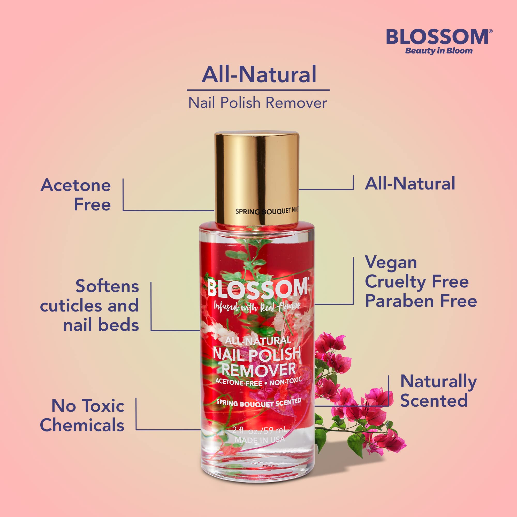 Blossom Scented Nail Polish Remover - Spring Bouquet