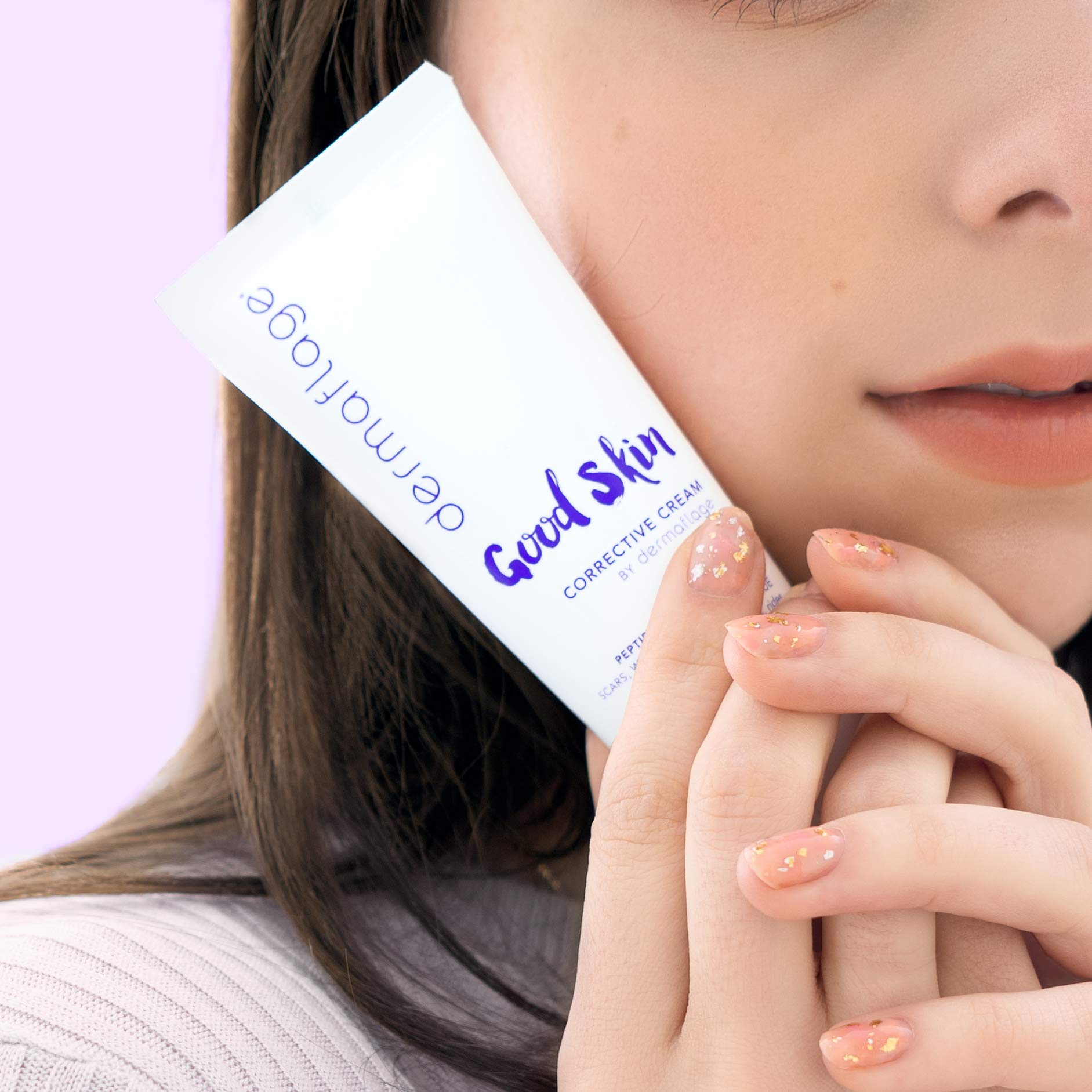 Dermaflage Acne Scar Removal Cream With Peptide Power, Fade Acne, Surgical Scars, Stretch Marks And Wrinkles With Good Skin, 2 oz.