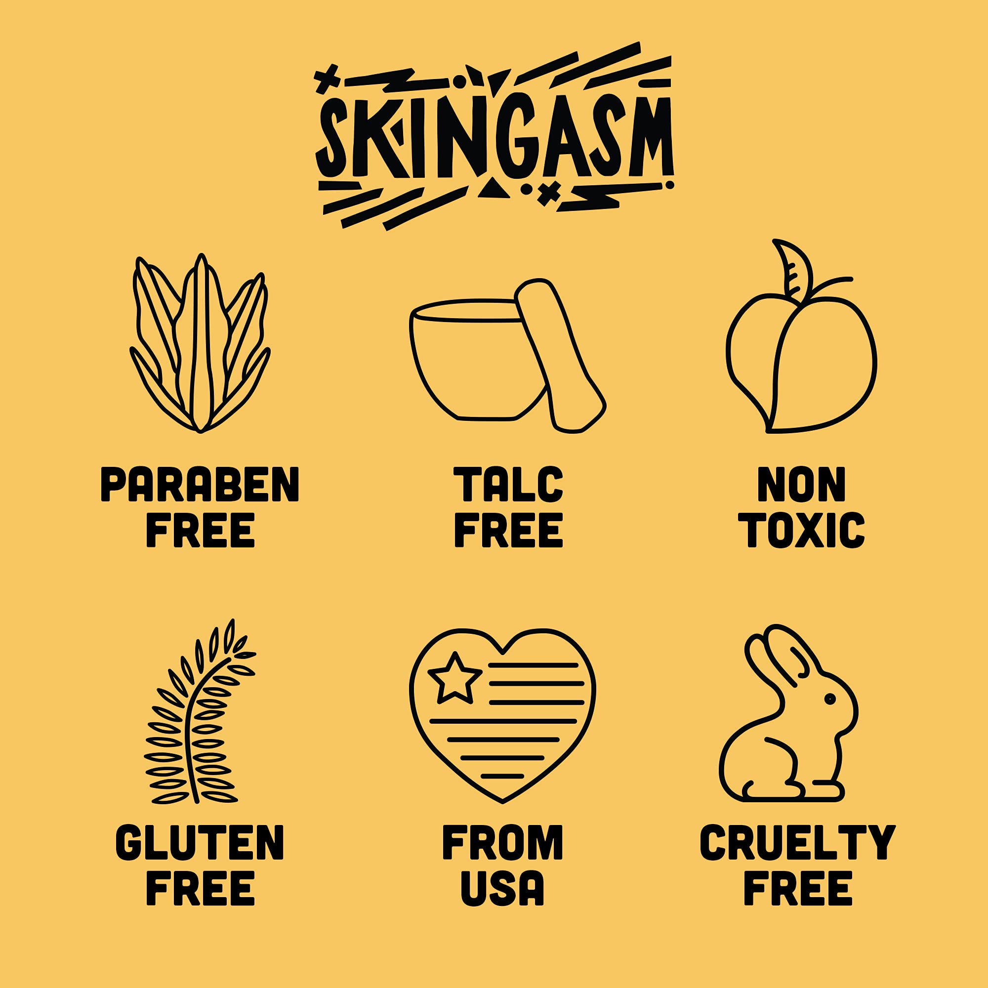 SKINGASM All Over Glitter Balm - The Sexiest Sparkle - Glitter for Your Lips, Eyes, Face, Body & Hair - Cruelty- Free- Glitter Eyeshadow - Vegan Makeup -Leave The Lights On - Holographic Shade