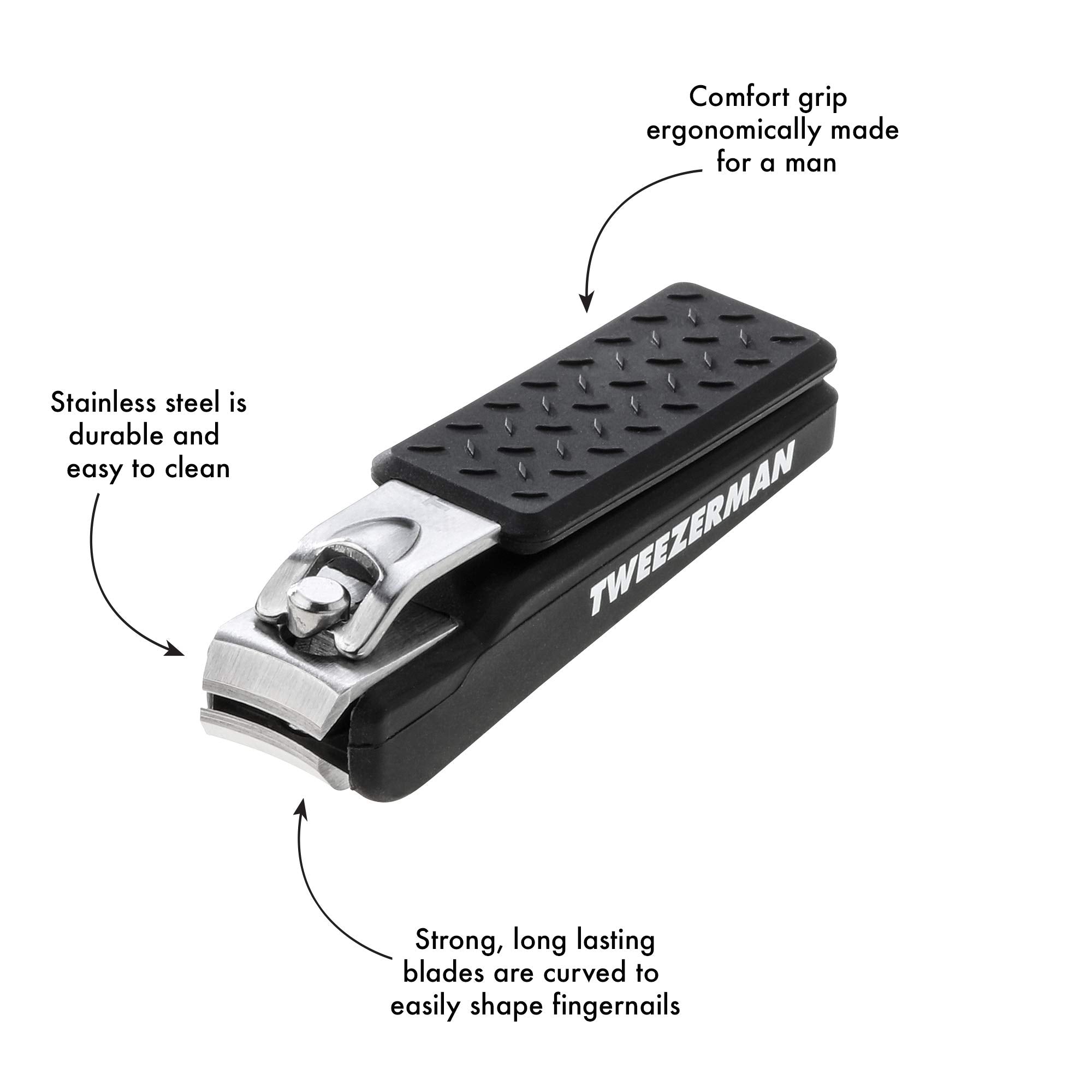 Tweezerman G.E.A.R. Precision Grip Fingernail Clipper