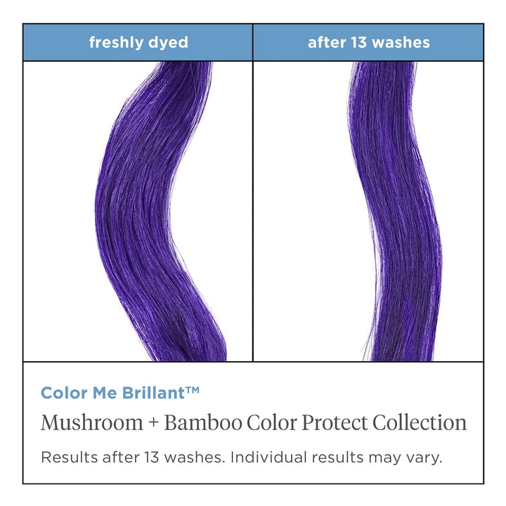 Briogeo Color Me Brilliant Mushroom + Bamboo Color Protect Conditioner, Maintains and Protects Vibrant Hair Color, Strengthens and Hydrates, Vegan, Cruelty-Free, 8 fl oz