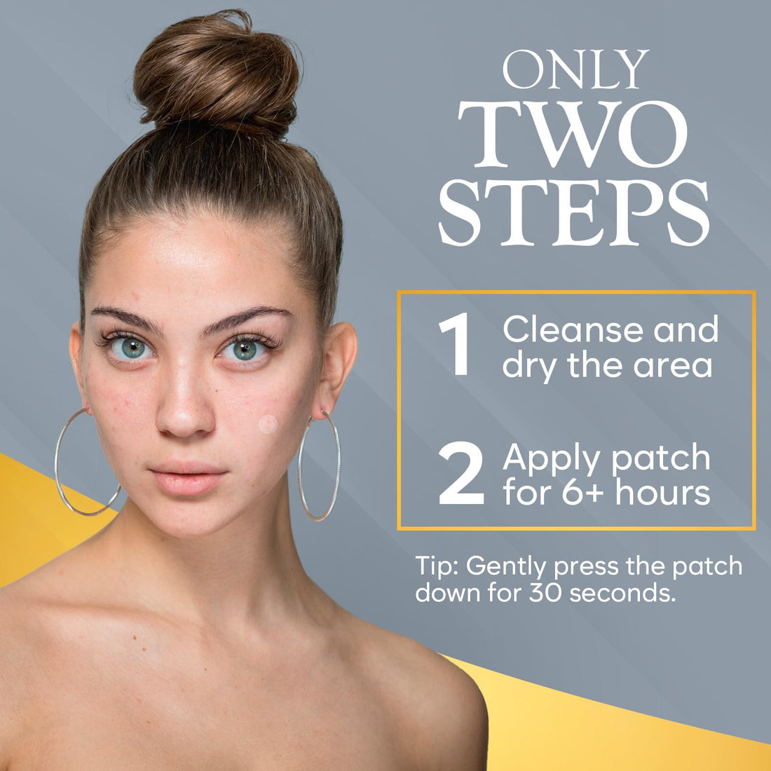 BLOOMORA Microdart Acne Patch, Zit Patches for Cystic Acne Overnight Care, Cystic Acne Coverage, Pimple Patches Microdart Technology - Salicylic & Hyaluronic Acid (12 Count)