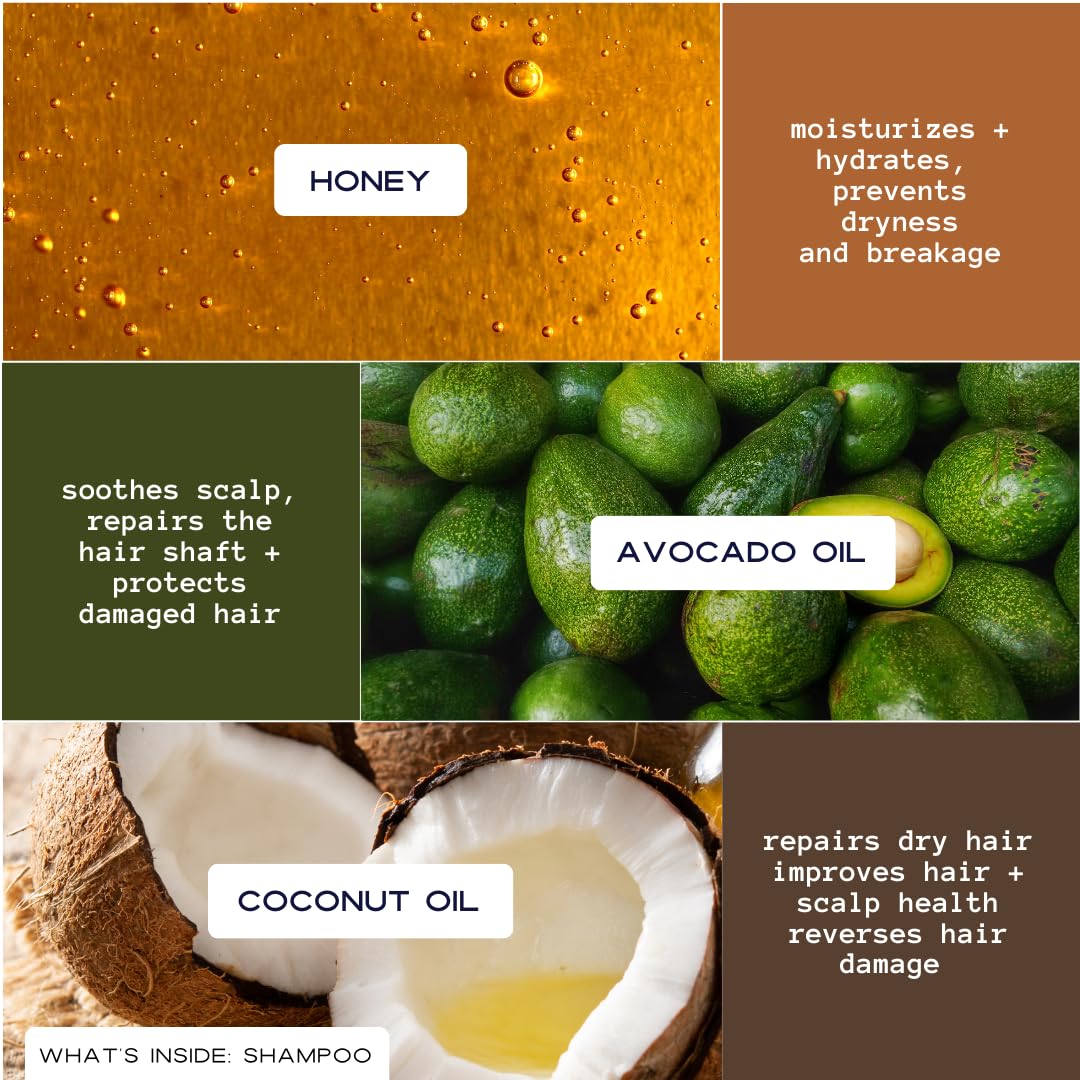 YOUNG KING HAIR CARE Kids Shampoo For Boys | Cleanse and Hydrate Natural Curls | Plant-Based and Harm-Free | 8 oz