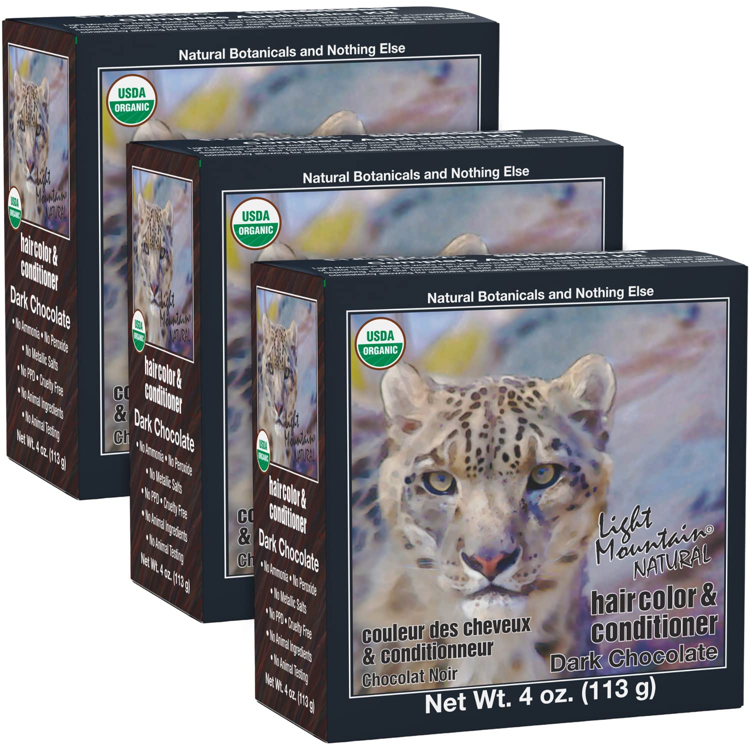 Light Mountain Natural Organic 3 Piece, Dark Chocolate